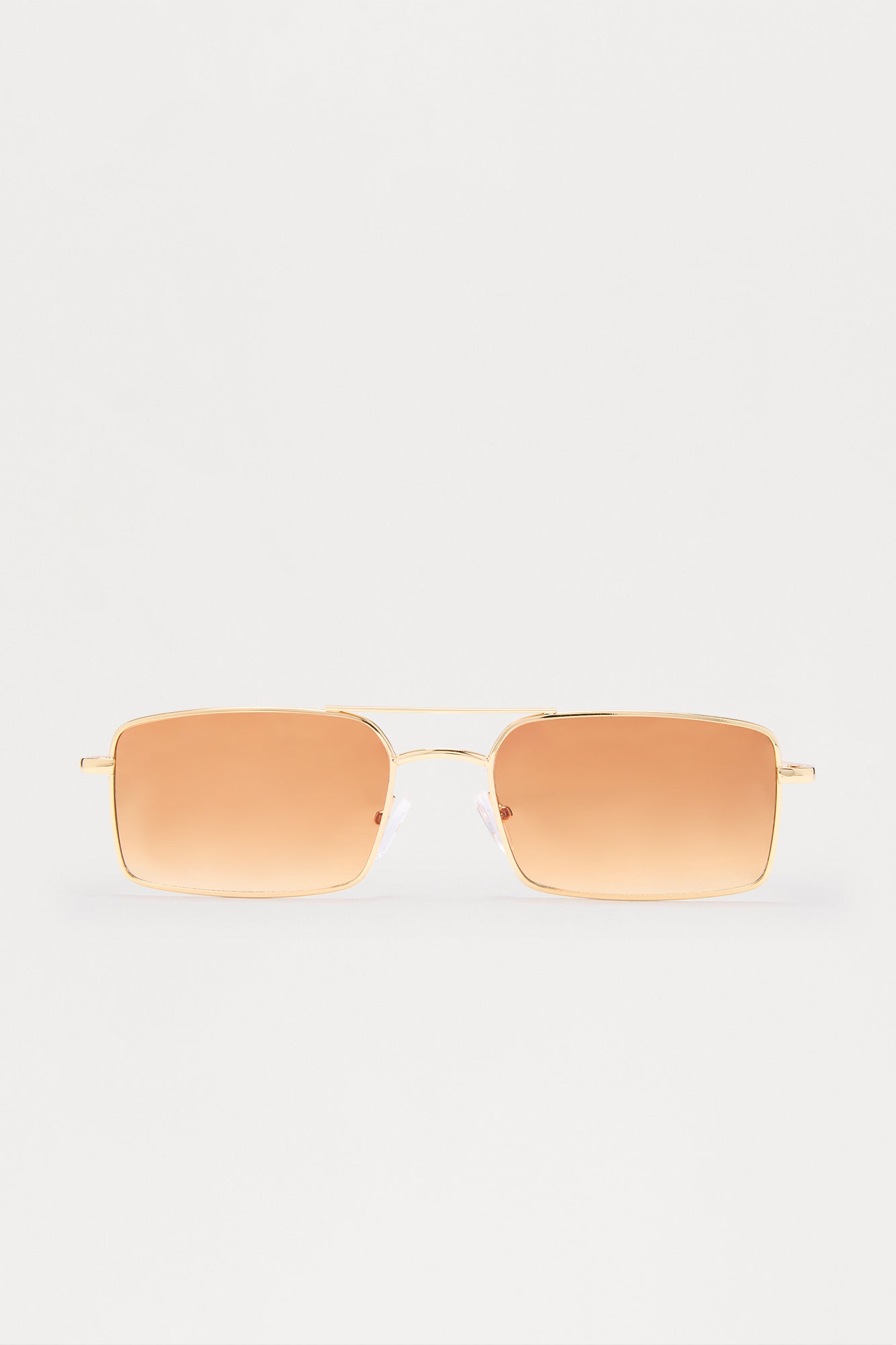 Lust Looks Squared Aviator Sunglasses - Gold/Brown