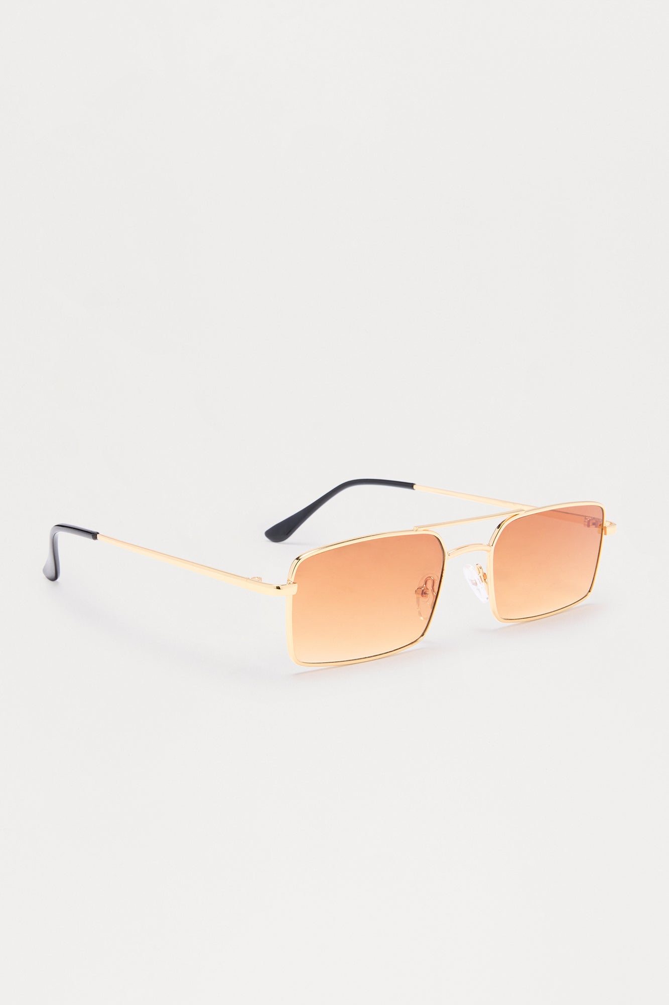Lust Looks Squared Aviator Sunglasses - Gold/Brown