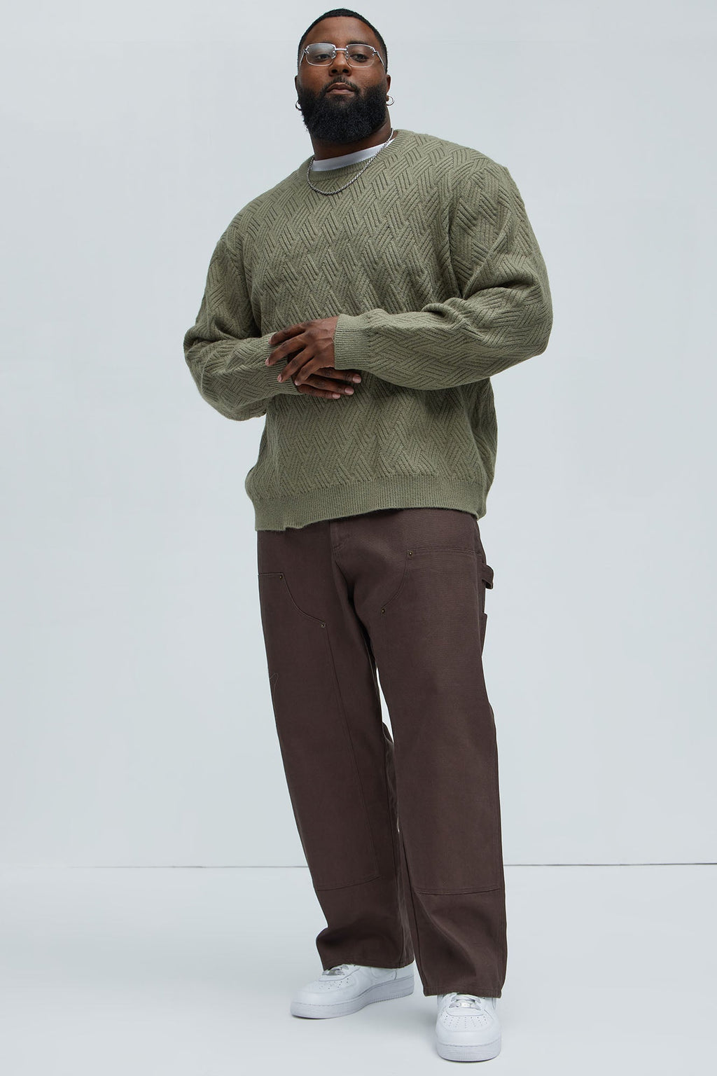 That Stuff Crewneck Sweater - Olive