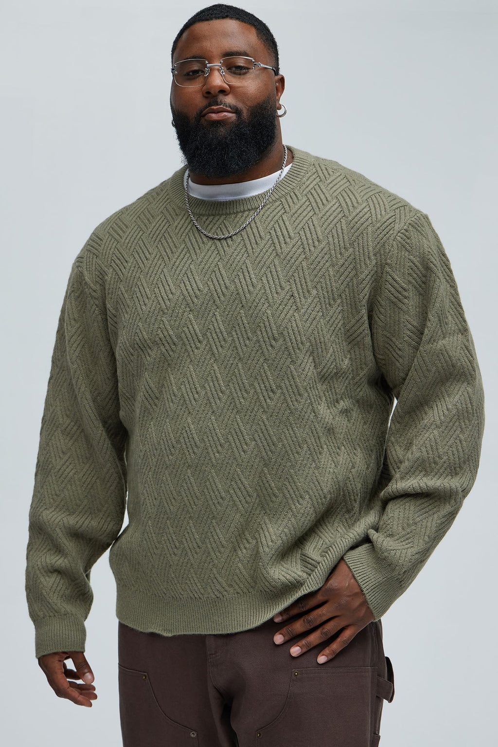 That Stuff Crewneck Sweater - Olive
