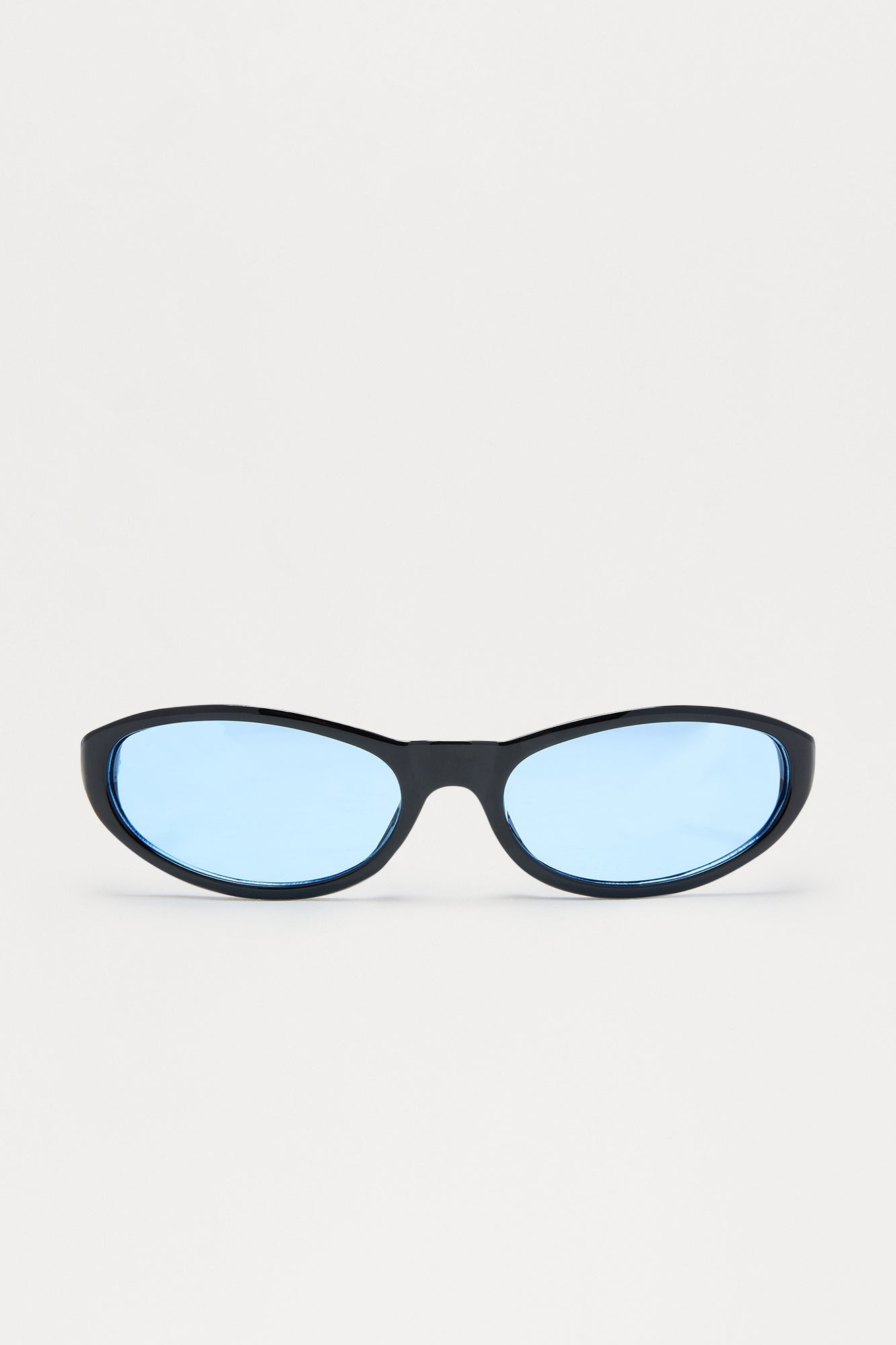 The Visionary Round Sunglasses - Black/Blue