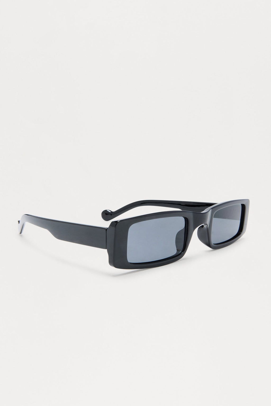 Slick Back Square Sunglasses - Black
