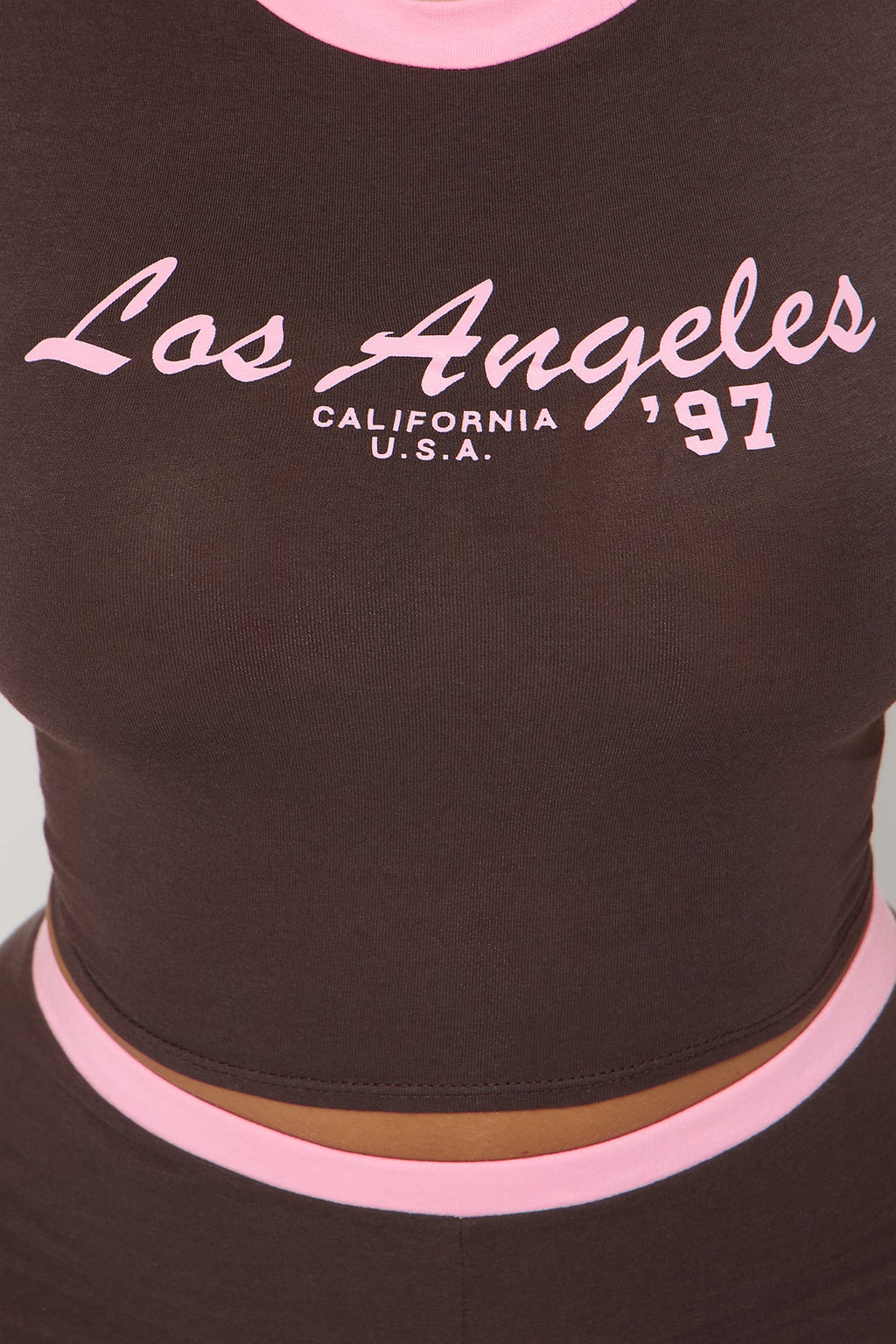 Los Angeles 97' Capri Set - Chocolate