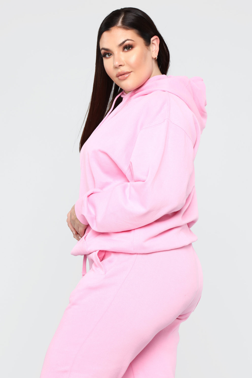 Stole Your Boyfriend's Oversized Hoodie - Pink