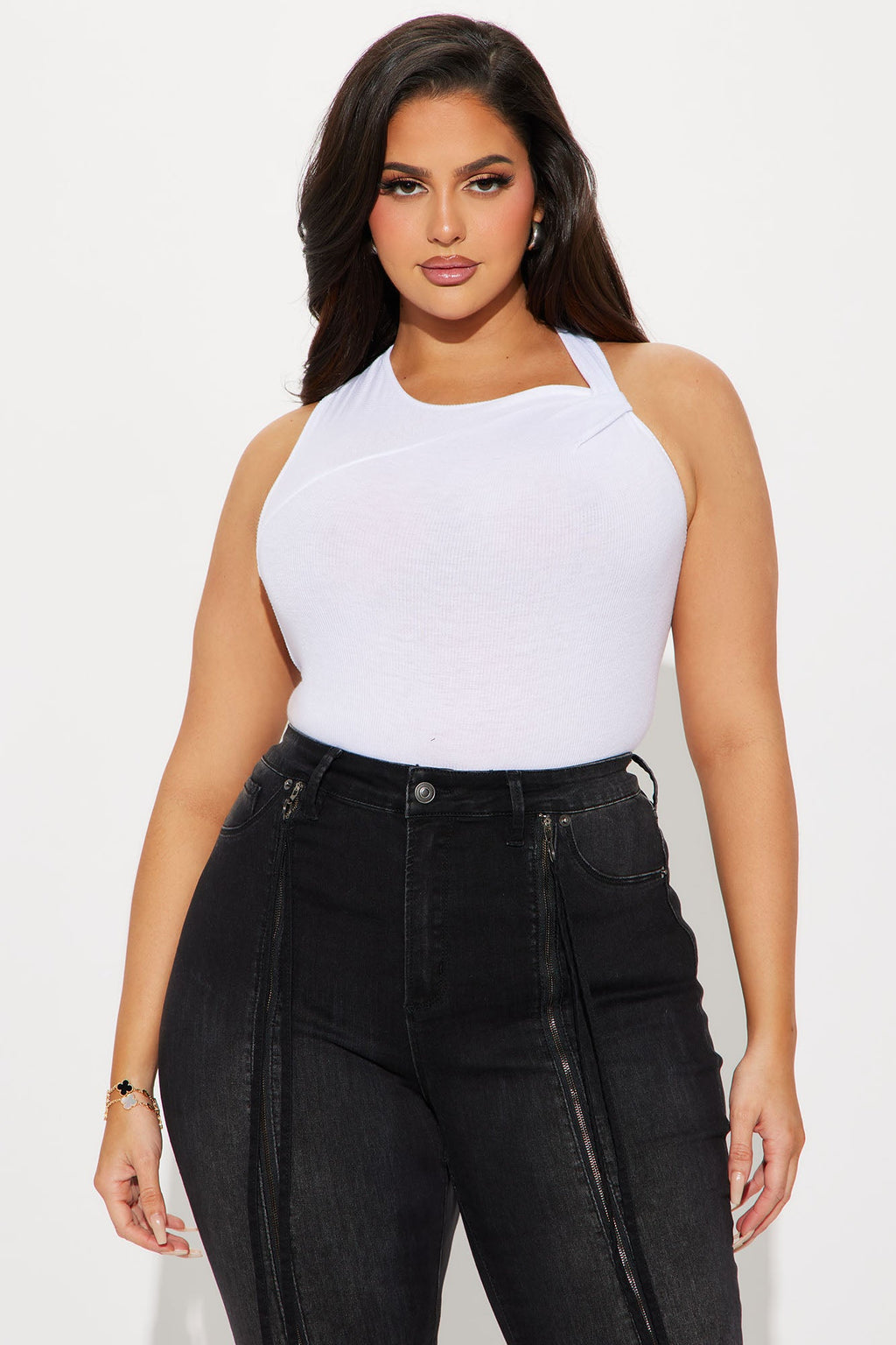 Movin Different Twist Top - White