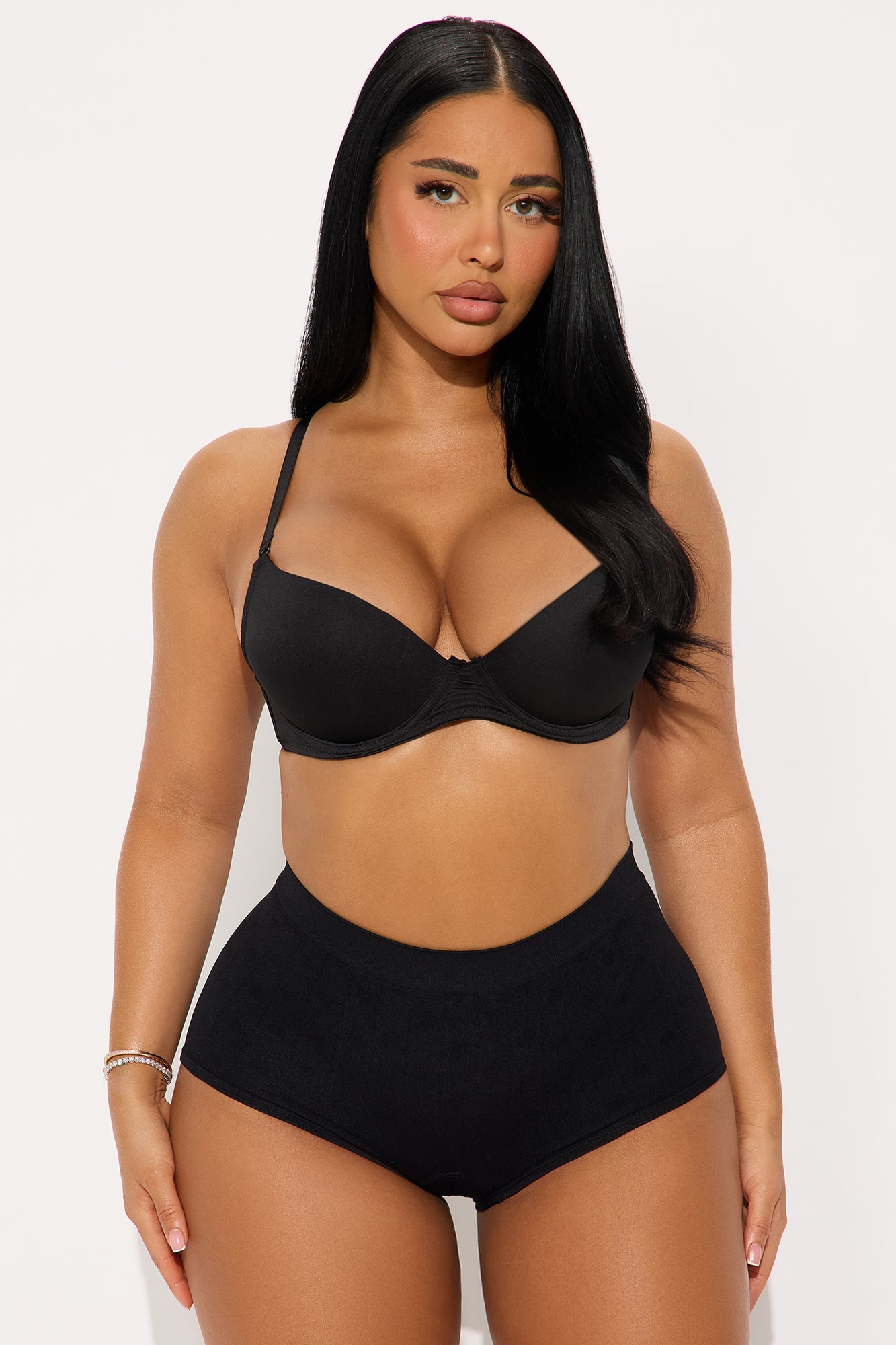Just For Fun Seamless Boyshort Panty - Black 