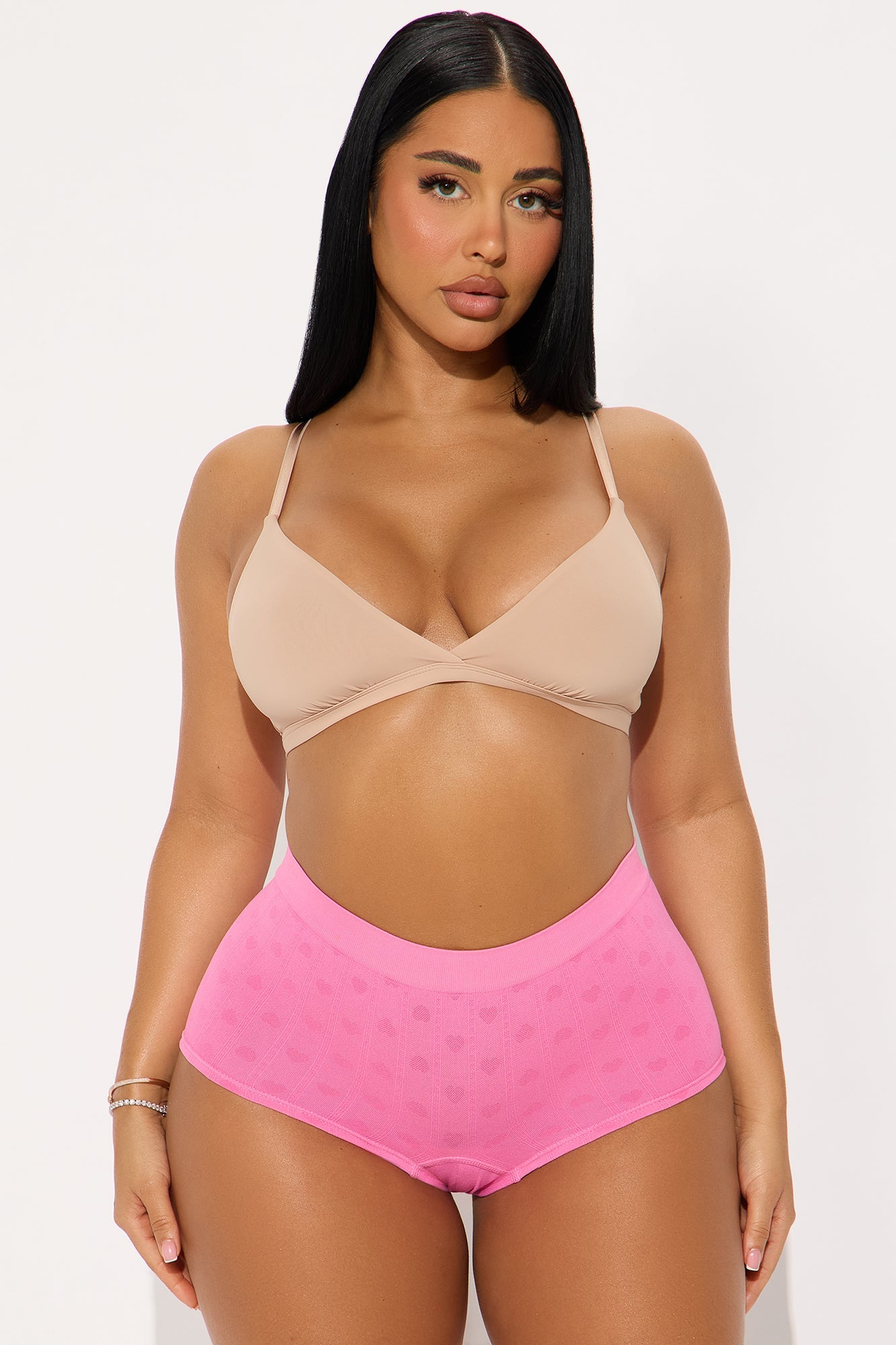Just For Fun Seamless Boyshort Panty - Pink 