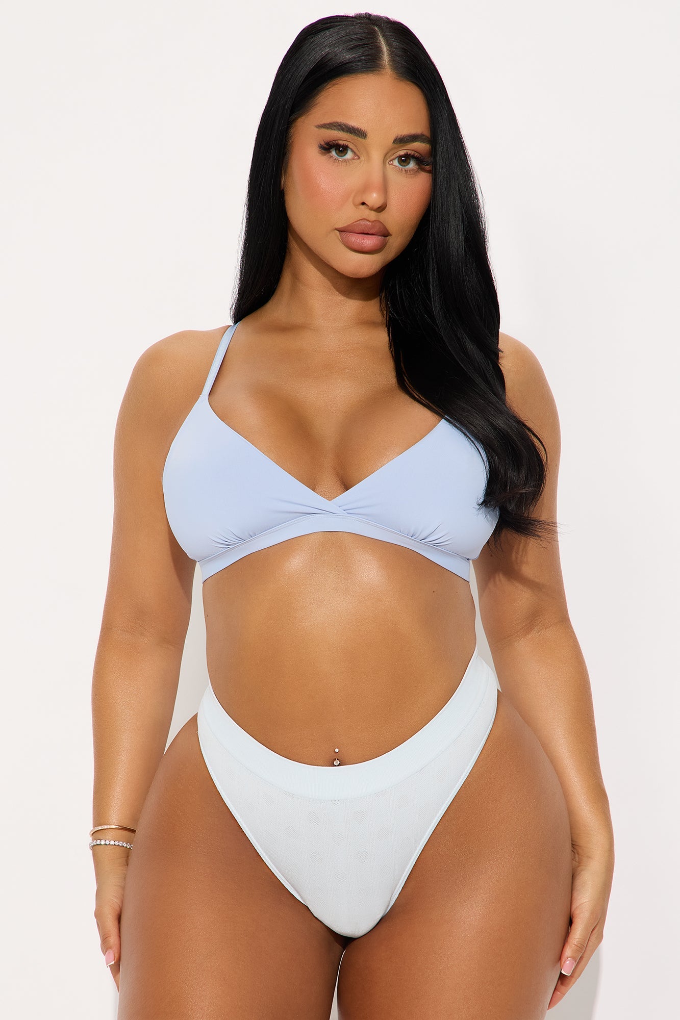 Cheeky Chic Seamless Thong Panty - SkyBlue 