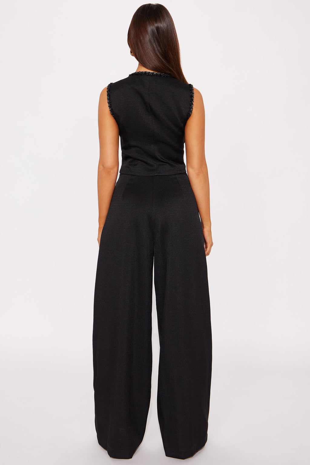 First Impressions Vest Pant Set - Black 