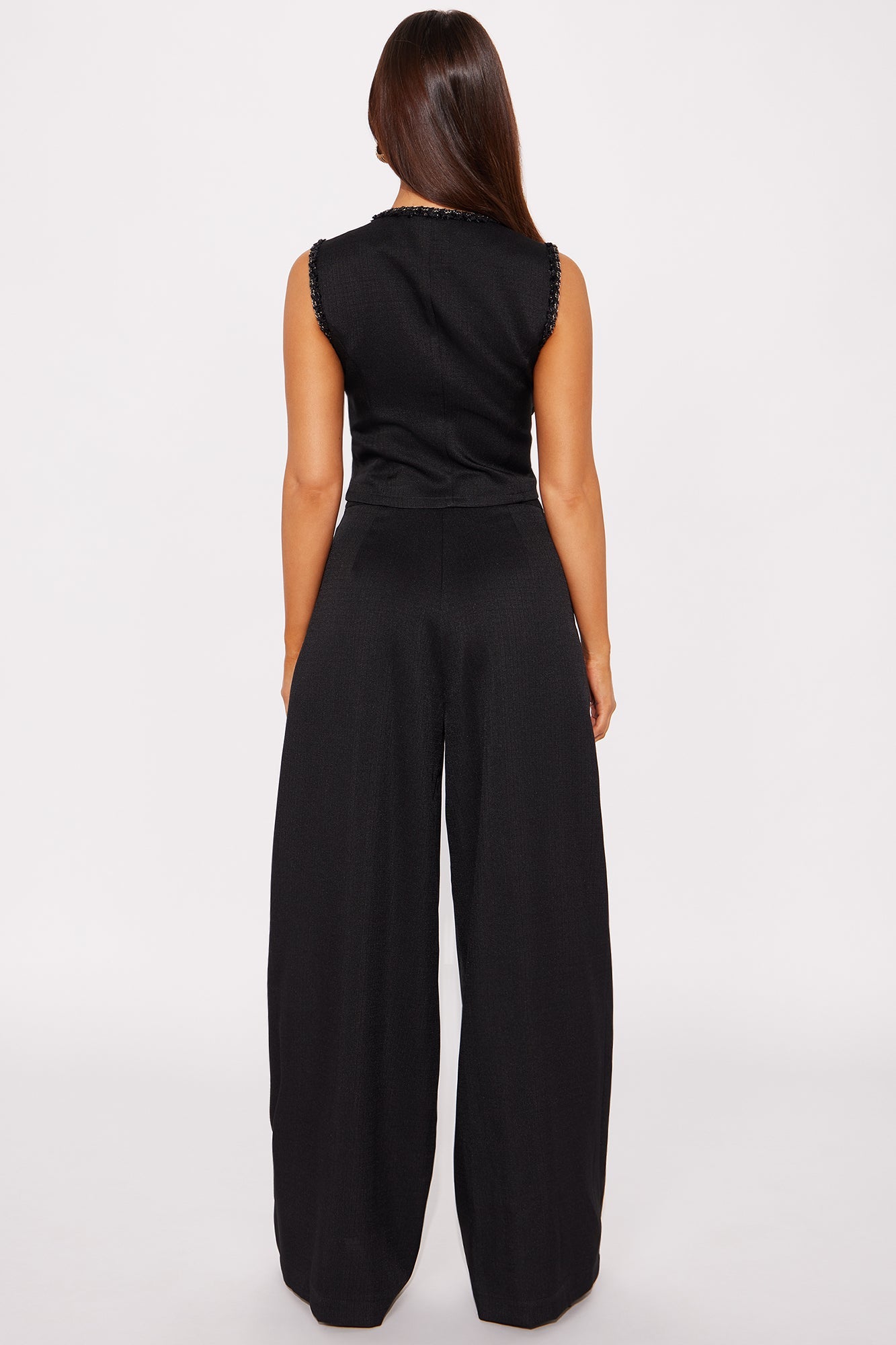 First Impressions Vest Pant Set - Black 