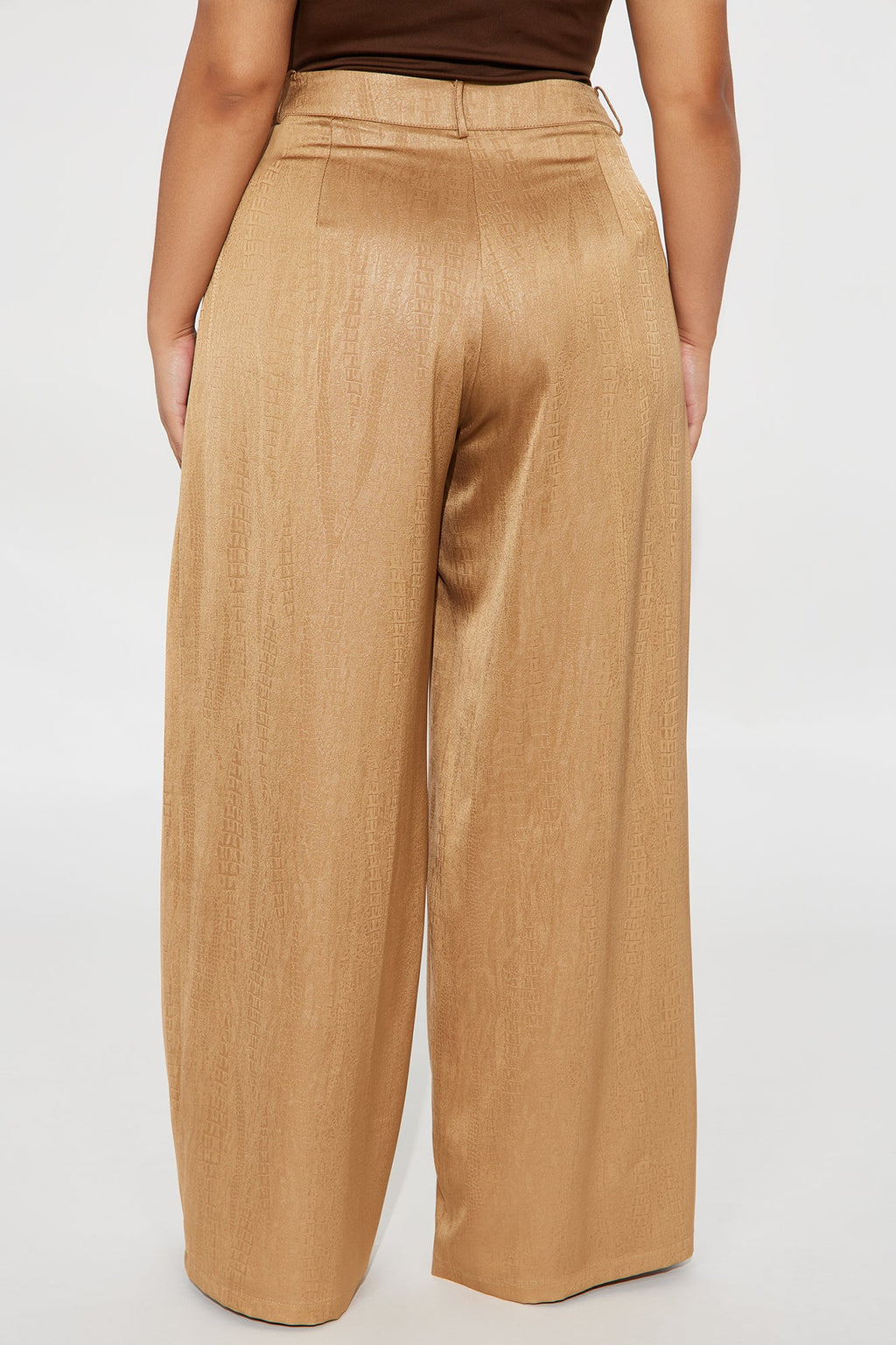 Olandria Textured Wide Leg Pant 33 - Gold 
