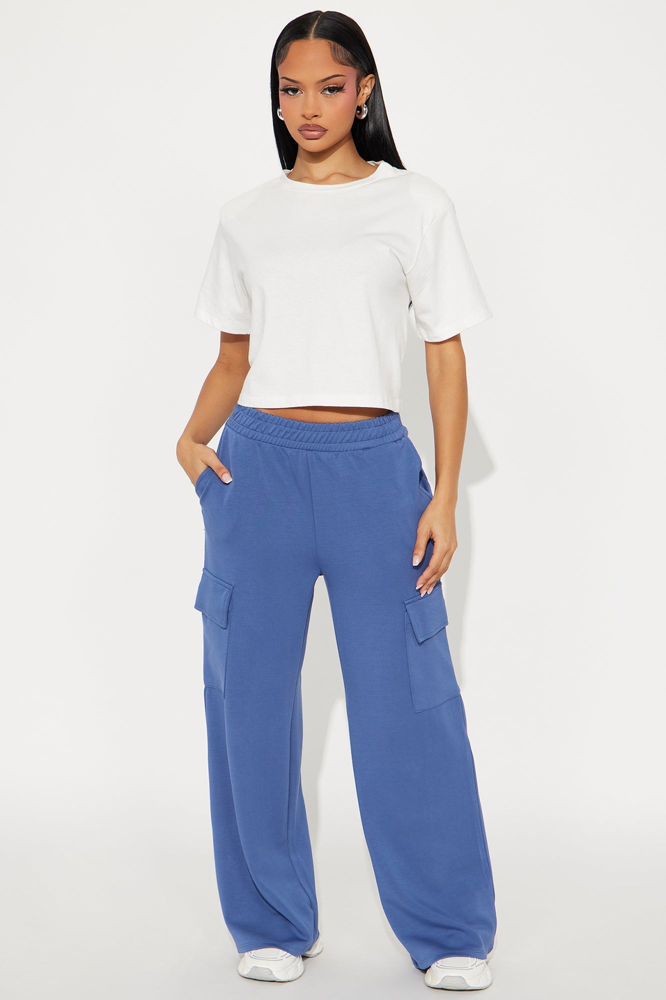 Time To Myself Cargo Lounge Pant - Denim
