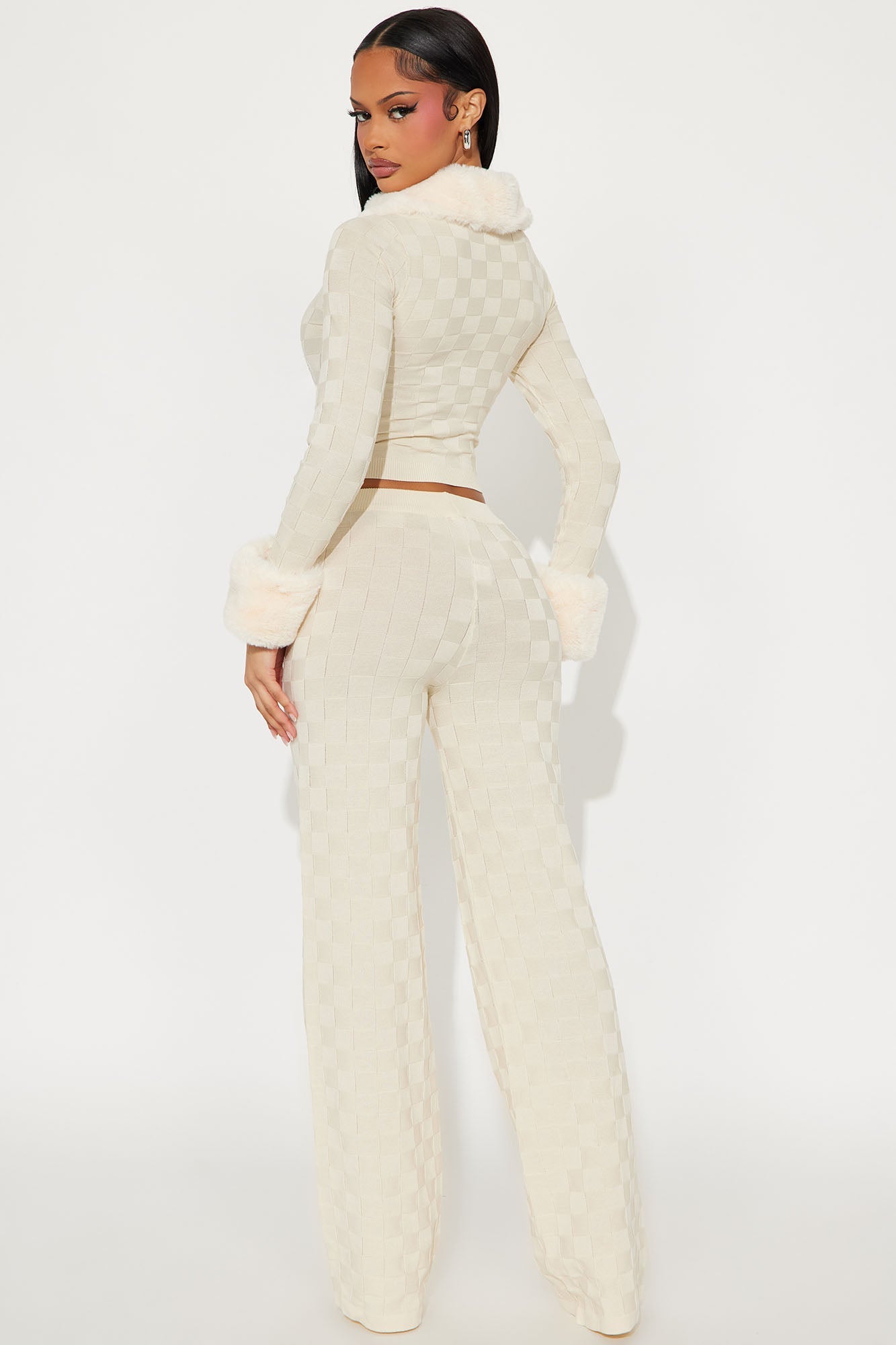Cuffing Season Sweater Pant Set - Cream 