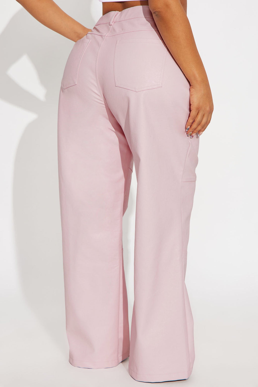 Hot N' Spicy Faux Leather Pant - Pink 