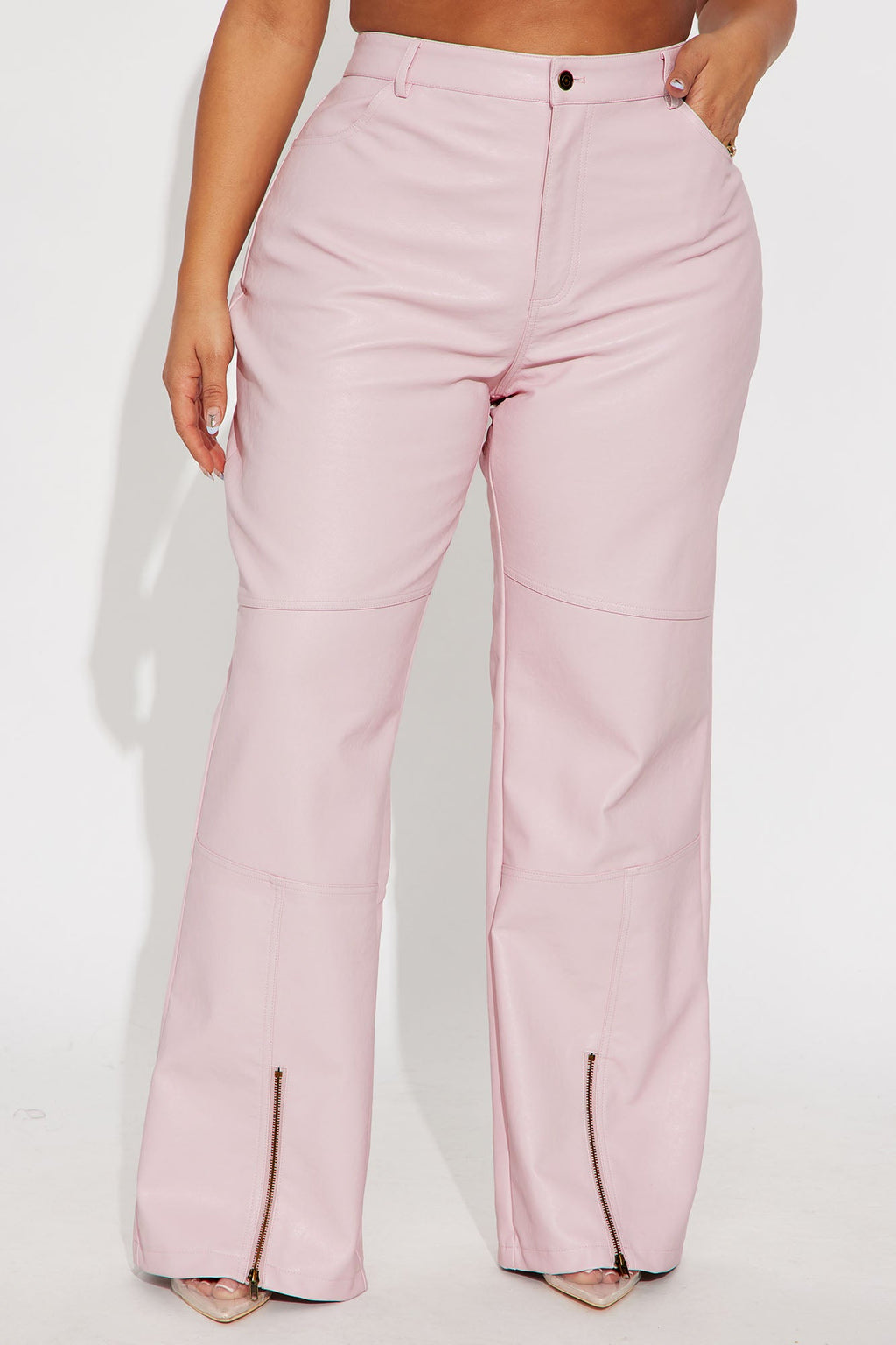 Hot N' Spicy Faux Leather Pant - Pink 