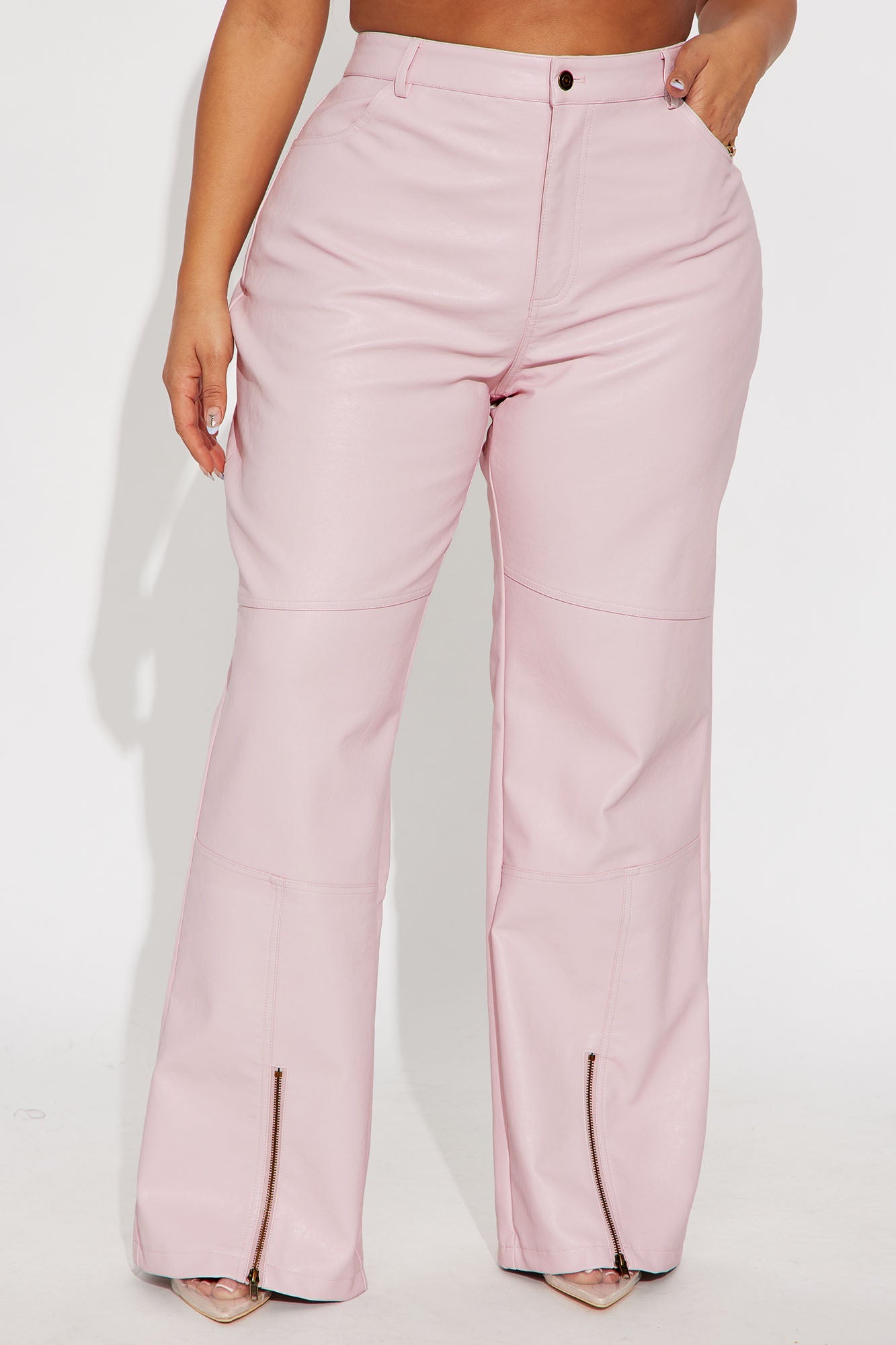 Hot N' Spicy Faux Leather Pant - Pink 