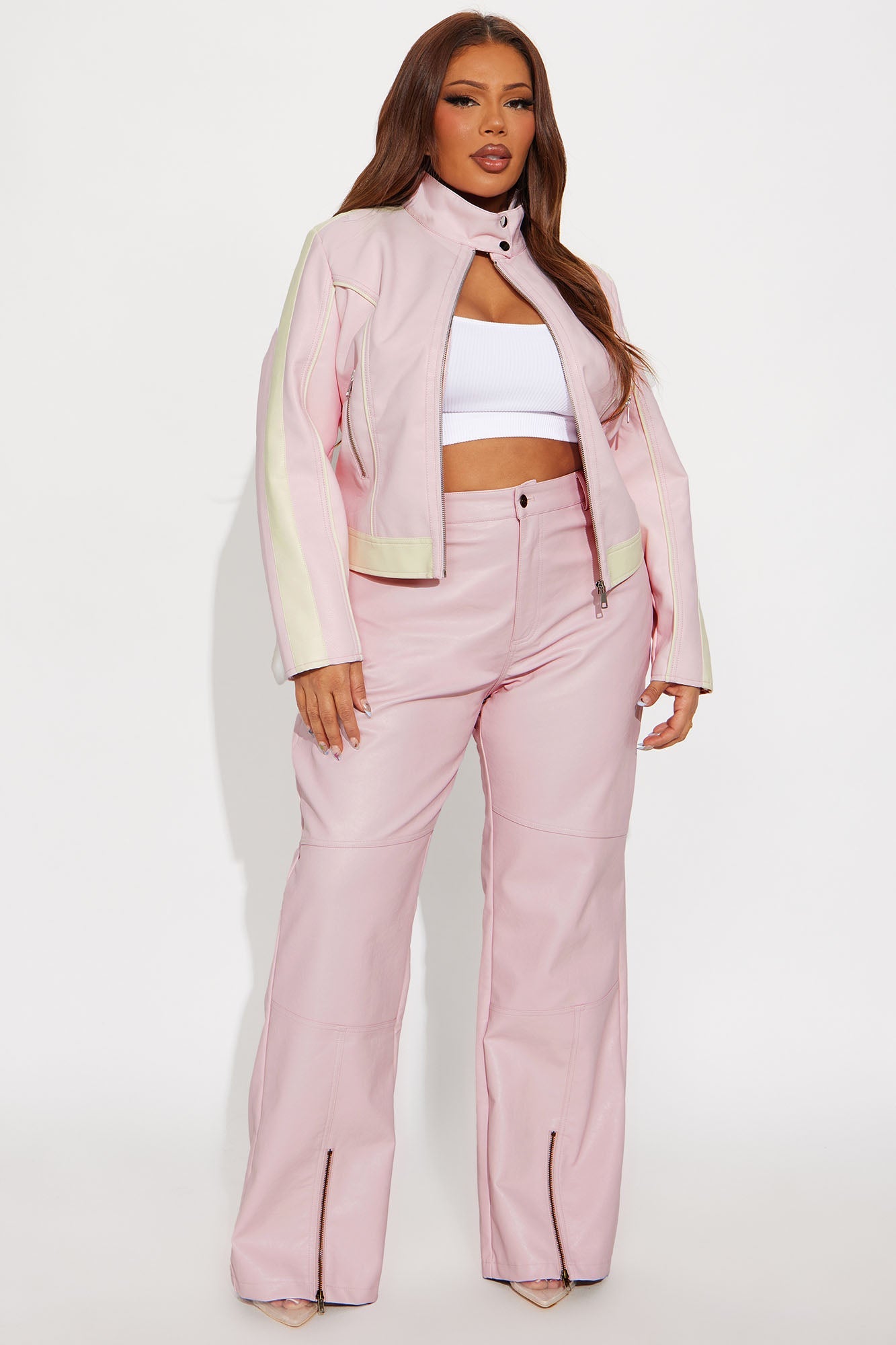 Hot N' Spicy Faux Leather Pant - Pink 