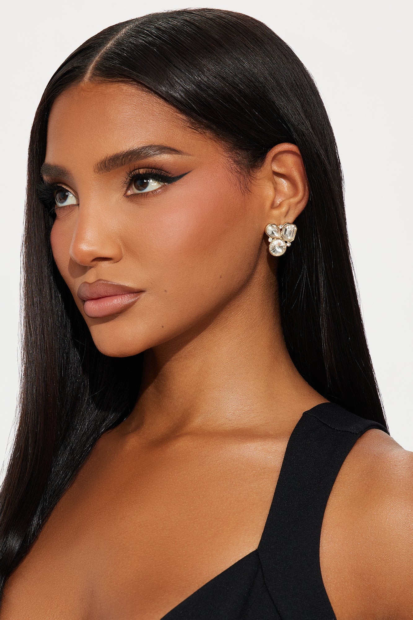 Radiant Dots Drop Earrings - Silver
