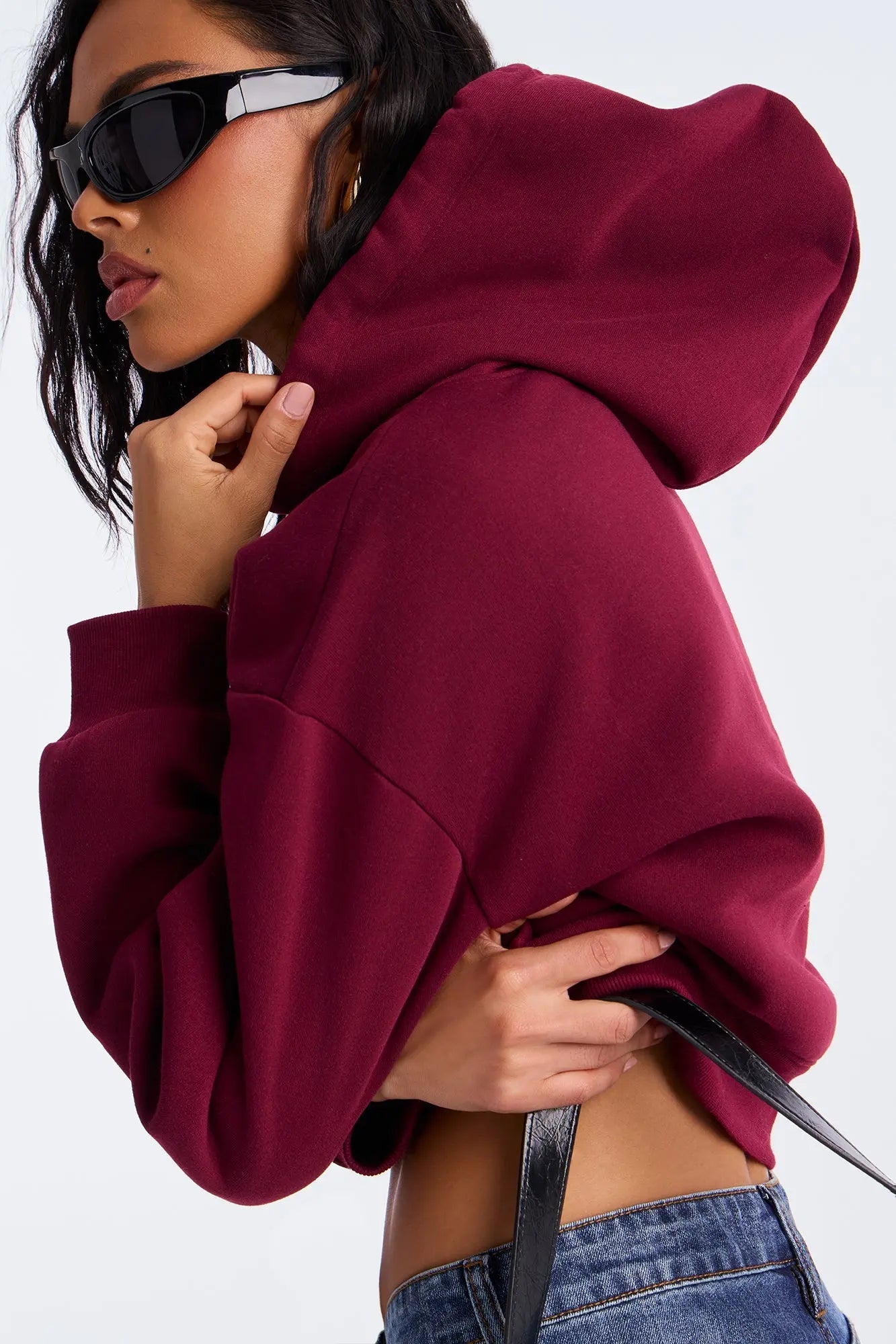Candice Lounge Hoodie - Burgundy 