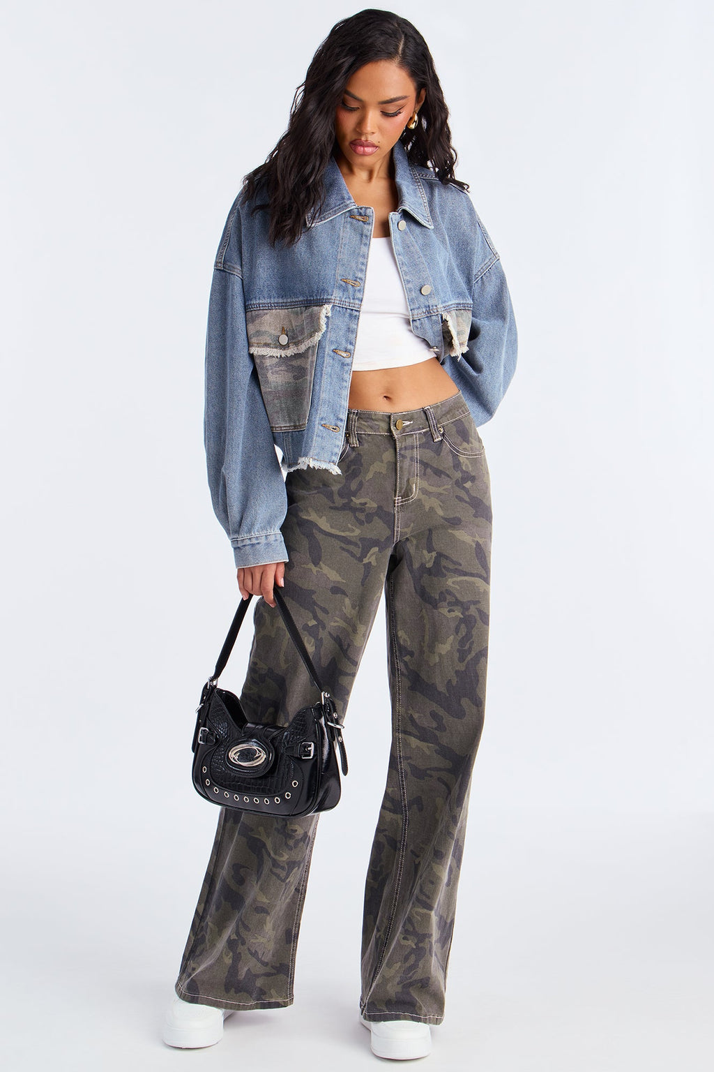 Willow Camo Wide Leg Pant 33″ - Camouflage