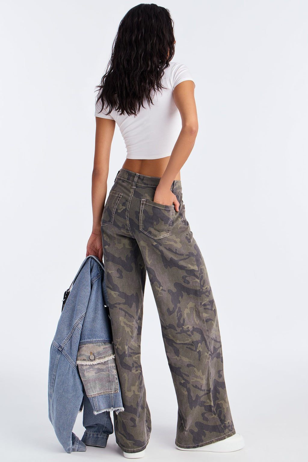 Willow Camo Wide Leg Pant 33″ - Camouflage