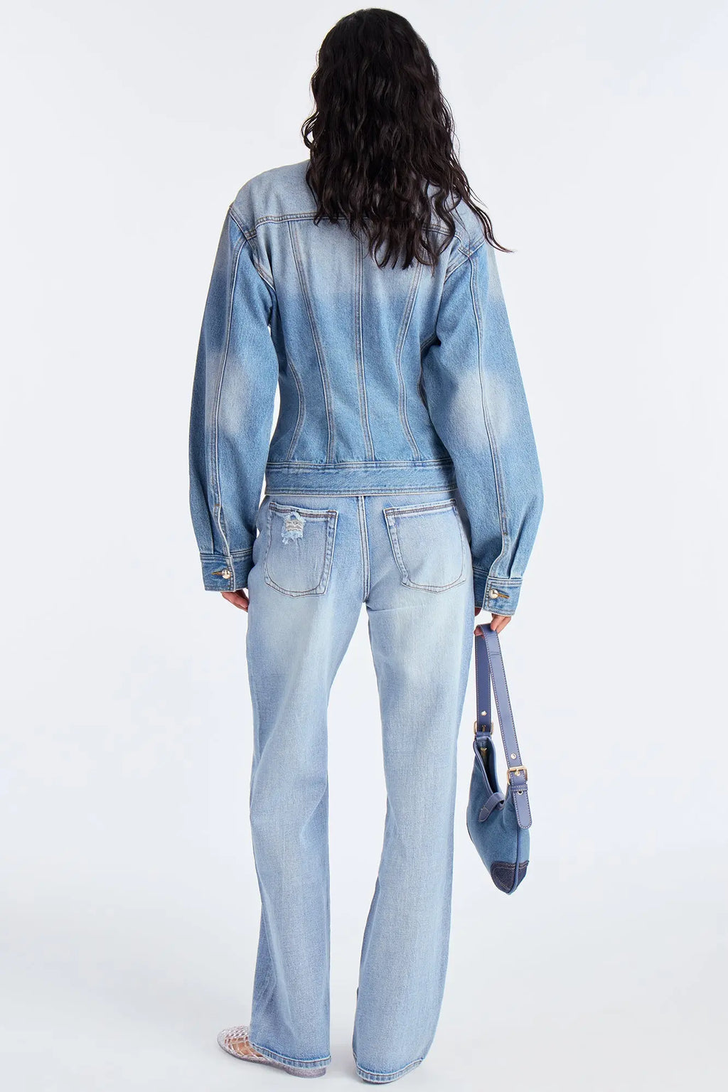 Finest Lady Denim Trucker Jacket - Light Wash 