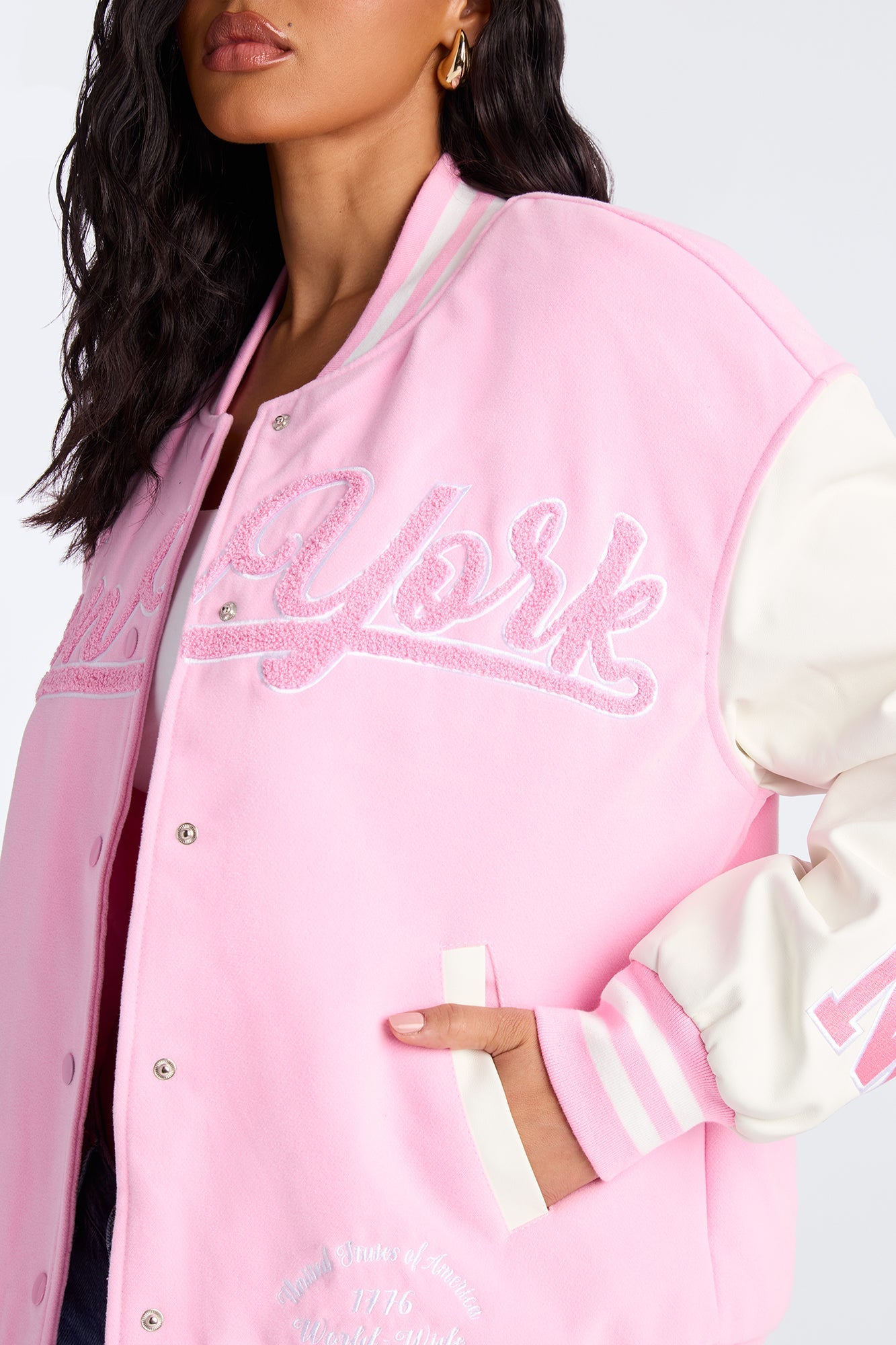 New York Pride Bomber Jacket - Pink/combo 