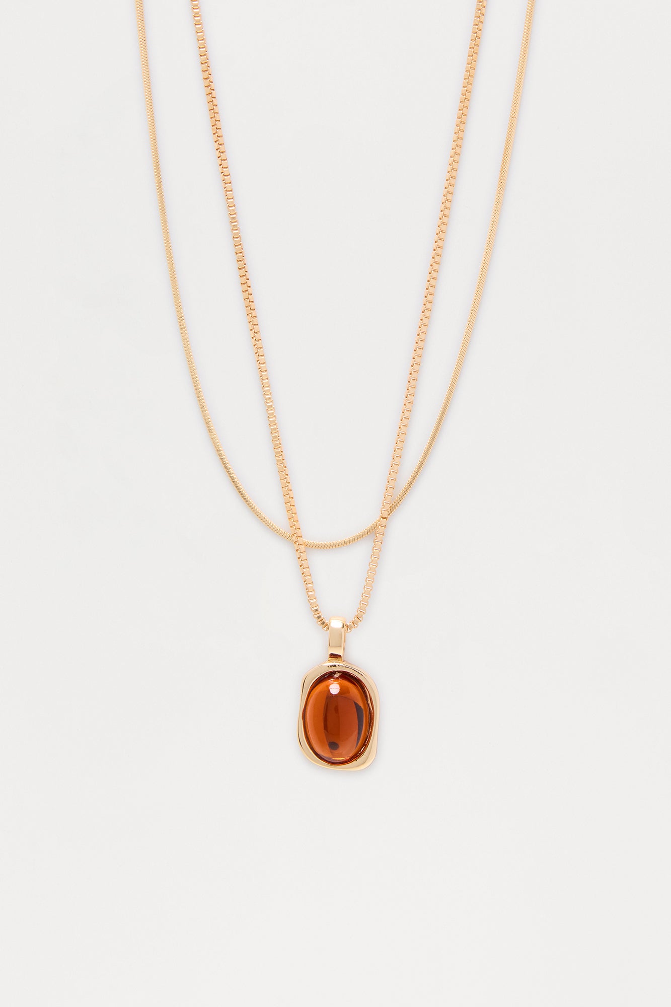 Spot Of Serenity Layered Necklace - Gold