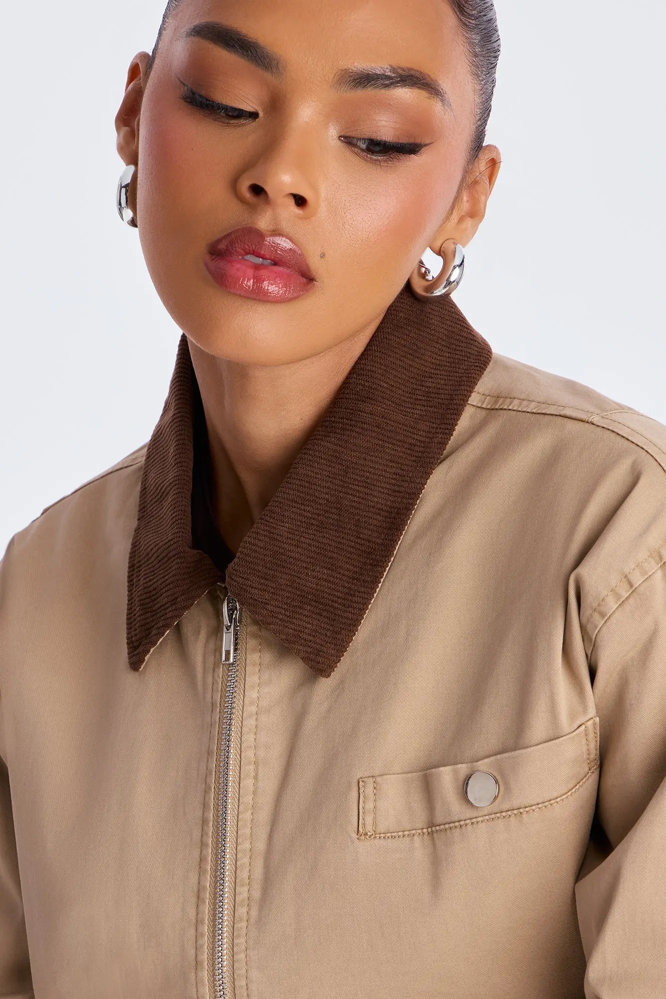 Urban Legend Twill Trucker Jacket - Taupe 