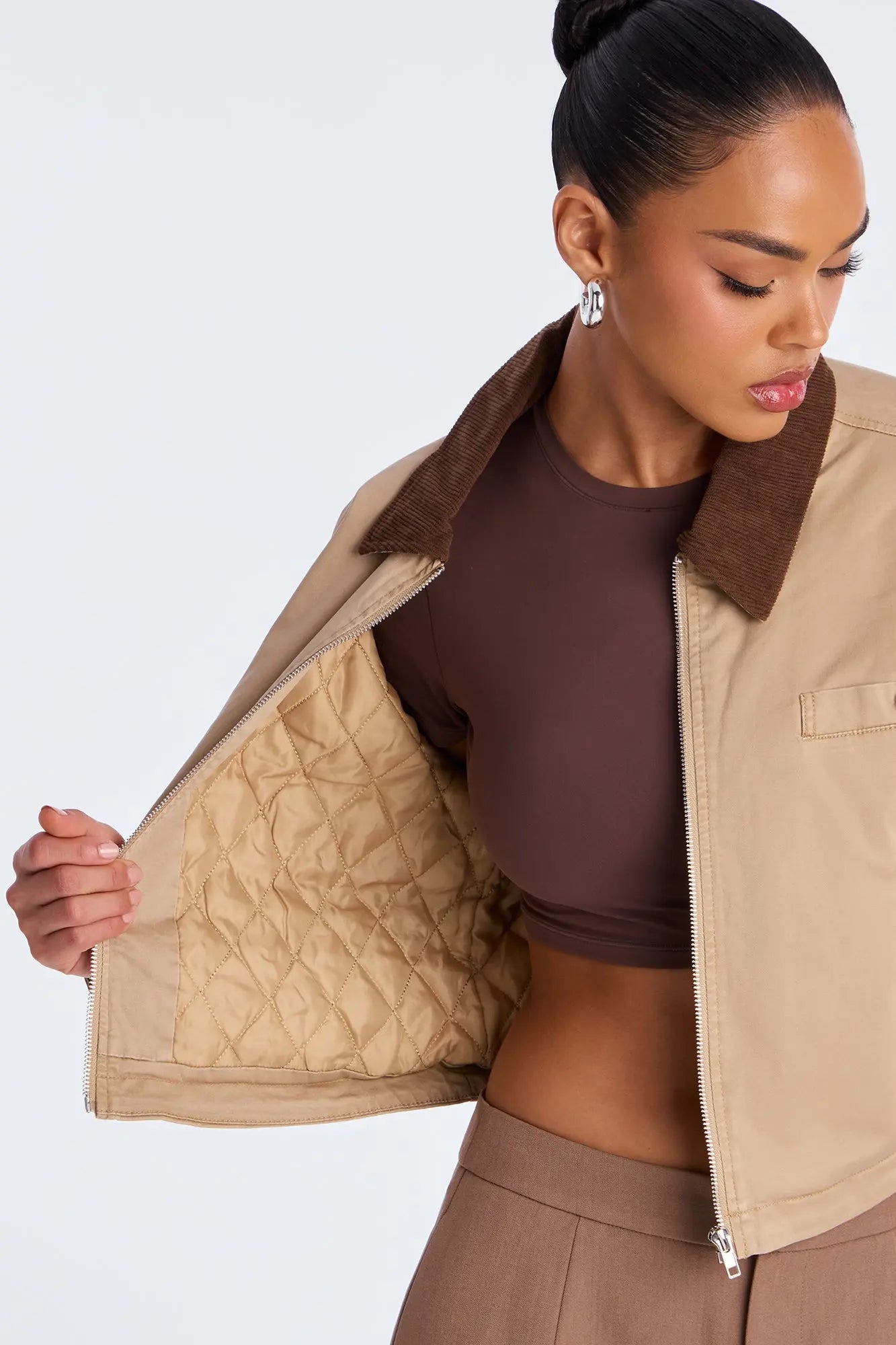 Urban Legend Twill Trucker Jacket - Taupe 