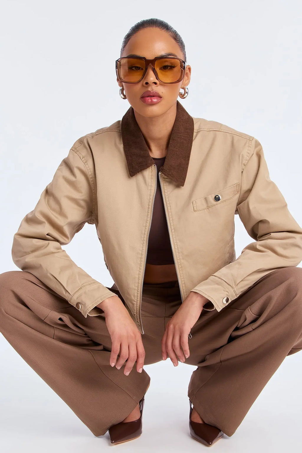 Urban Legend Twill Trucker Jacket - Taupe 