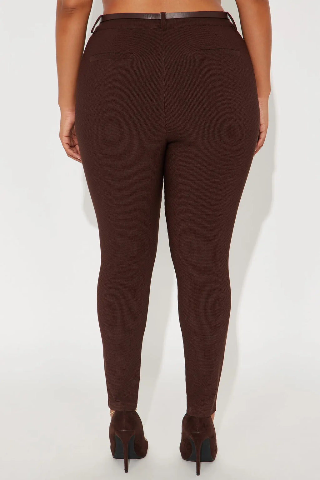 Keep It Up Plaid Pants - Chocolate/Combo 
