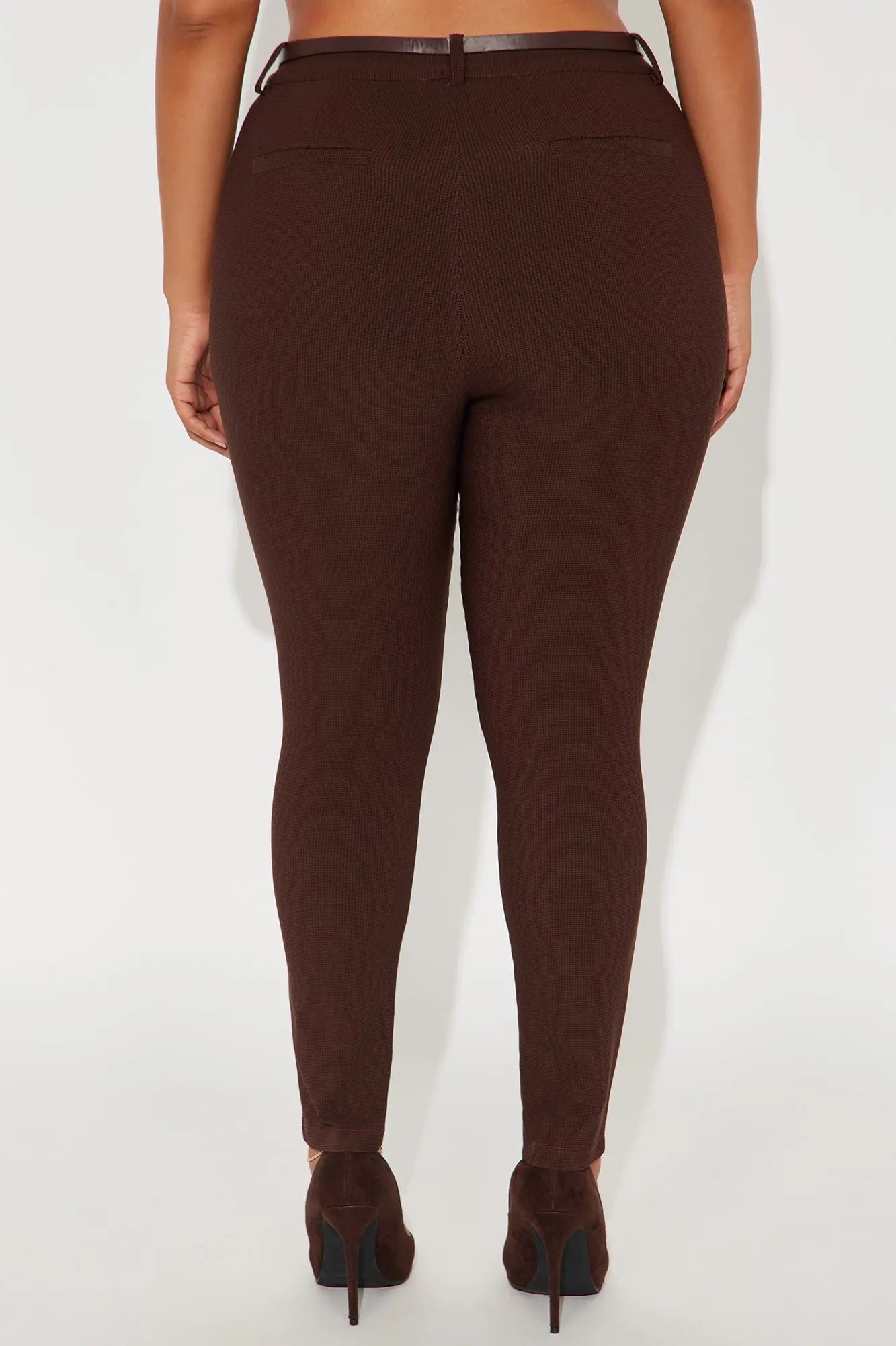 Keep It Up Plaid Pants - Chocolate/Combo 