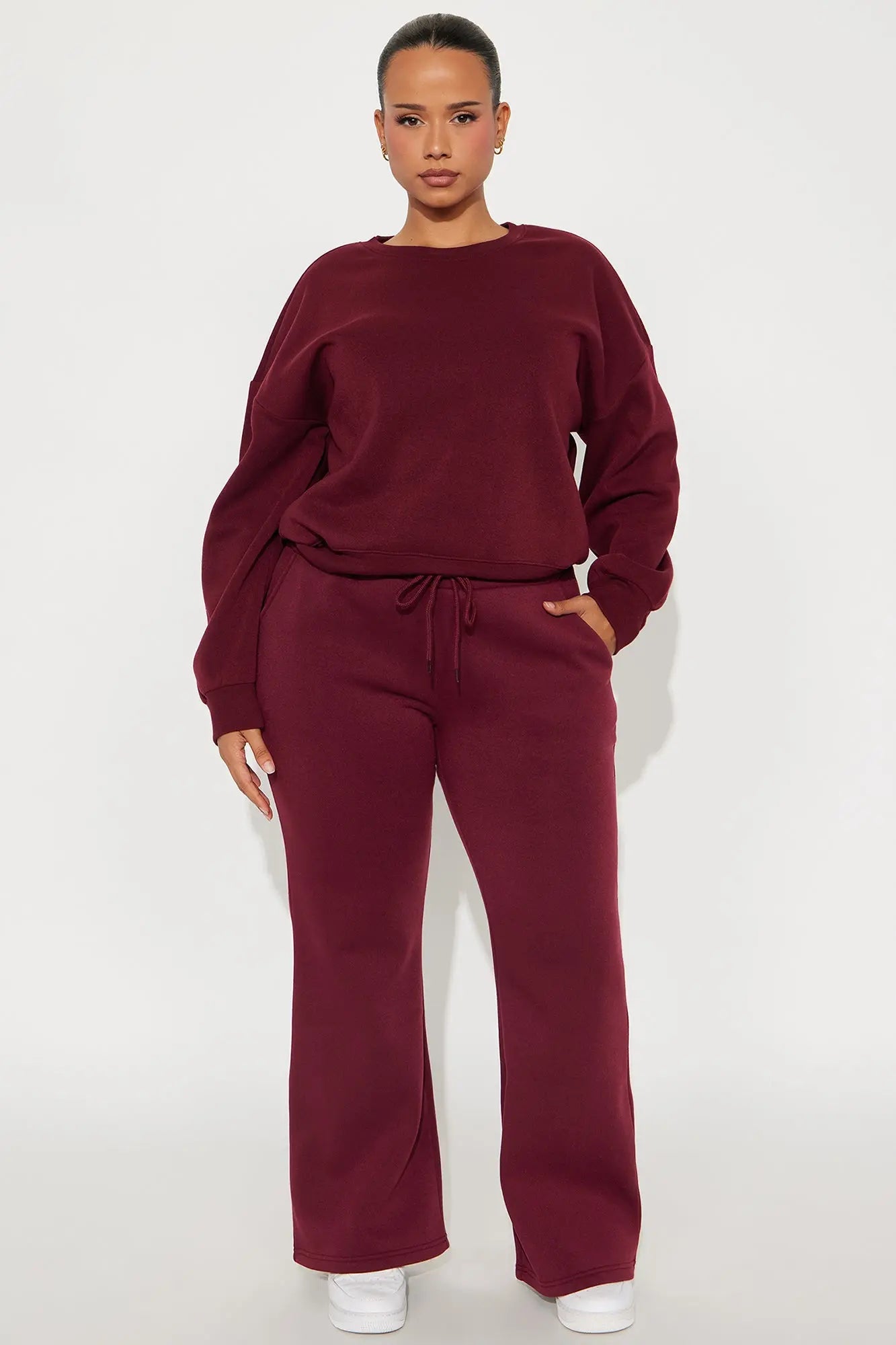 Candice Lounge Crew Neck - Burgundy 
