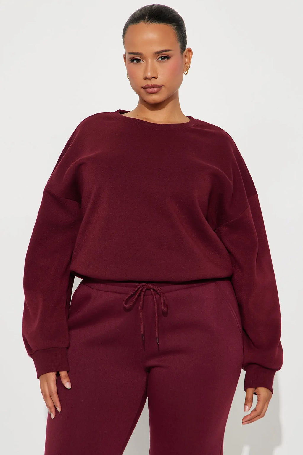Candice Lounge Crew Neck - Burgundy 