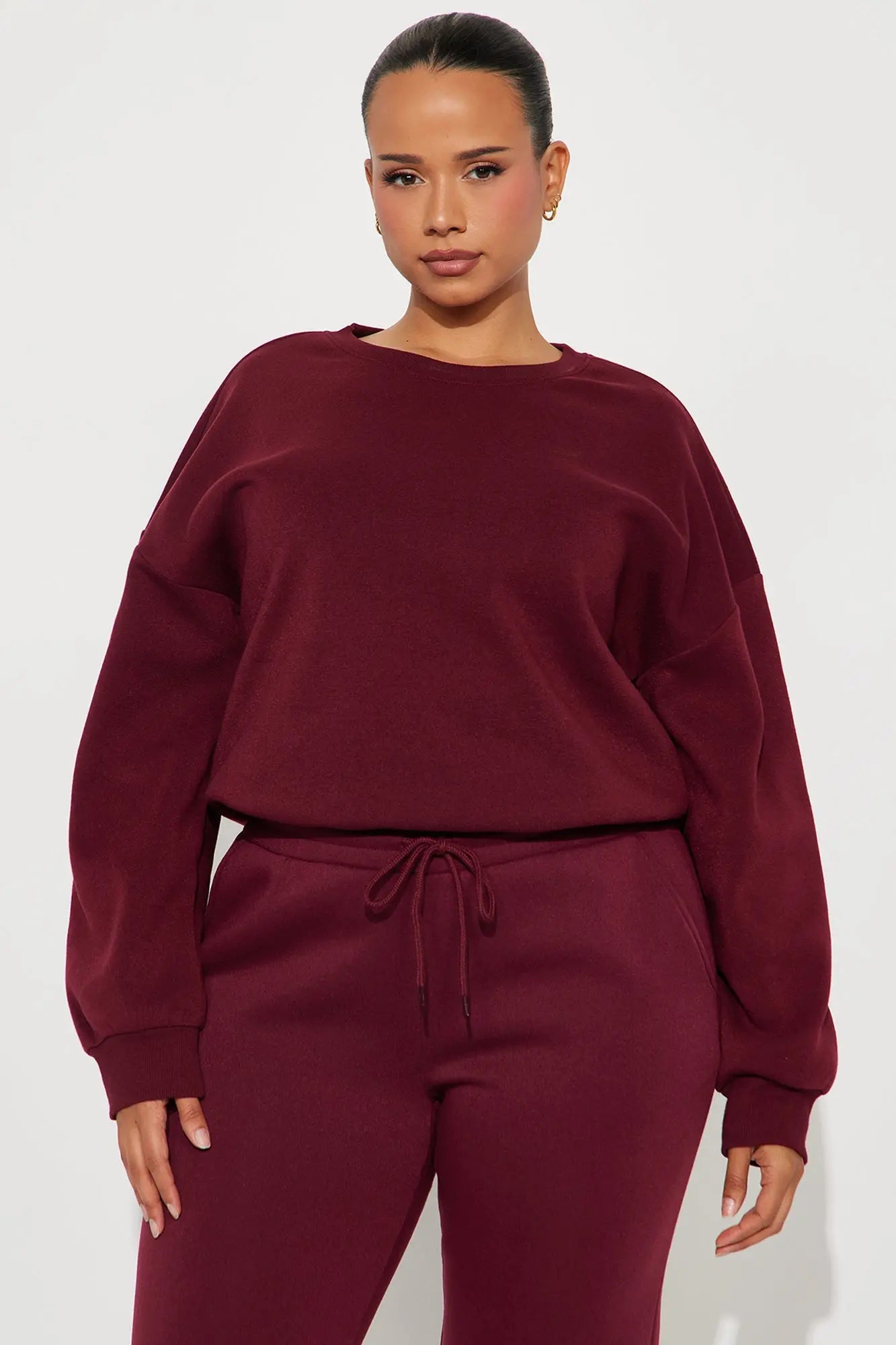 Candice Lounge Crew Neck - Burgundy 