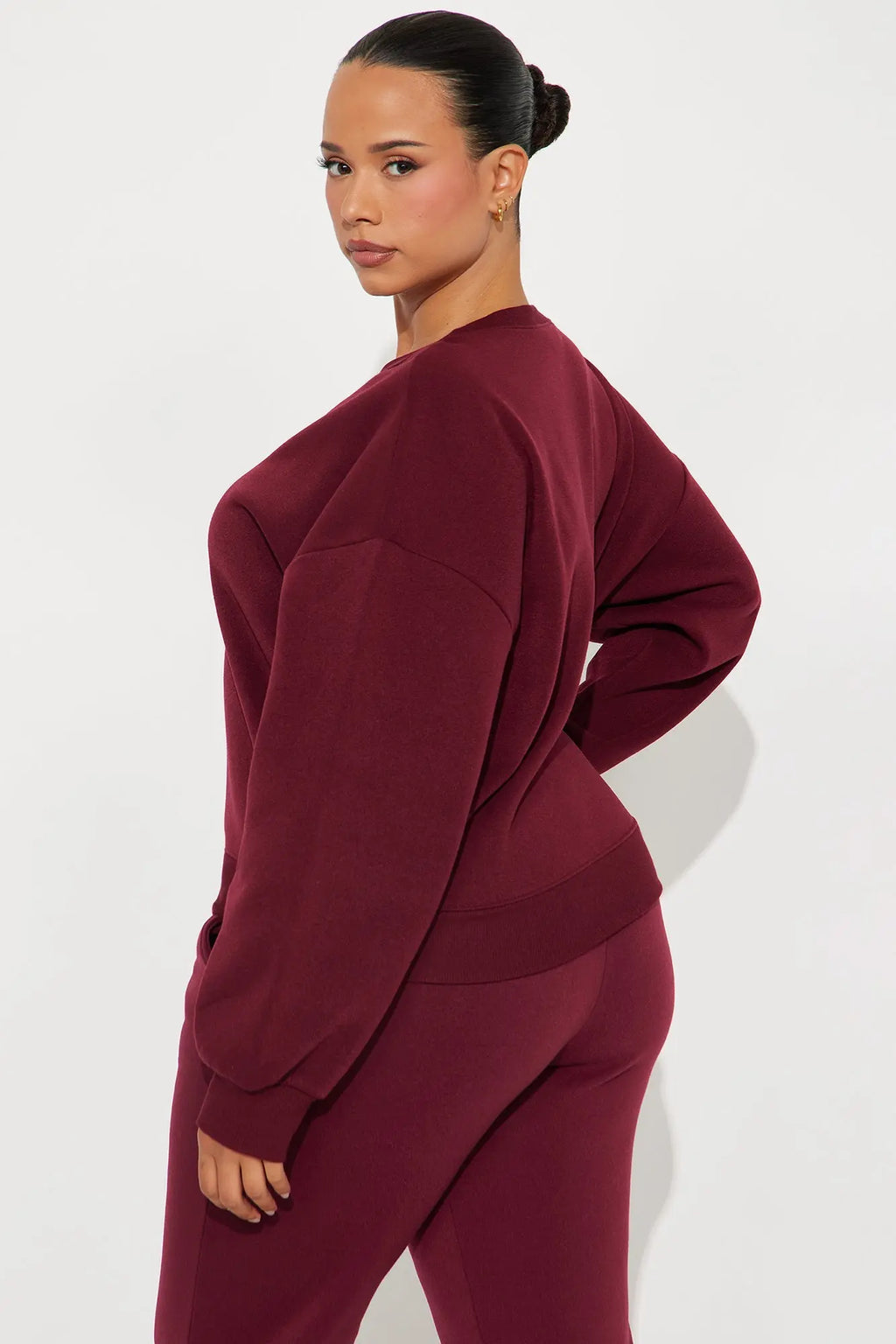 Candice Lounge Crew Neck - Burgundy 