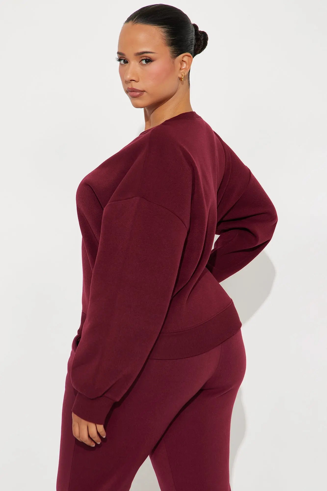 Candice Lounge Crew Neck - Burgundy 