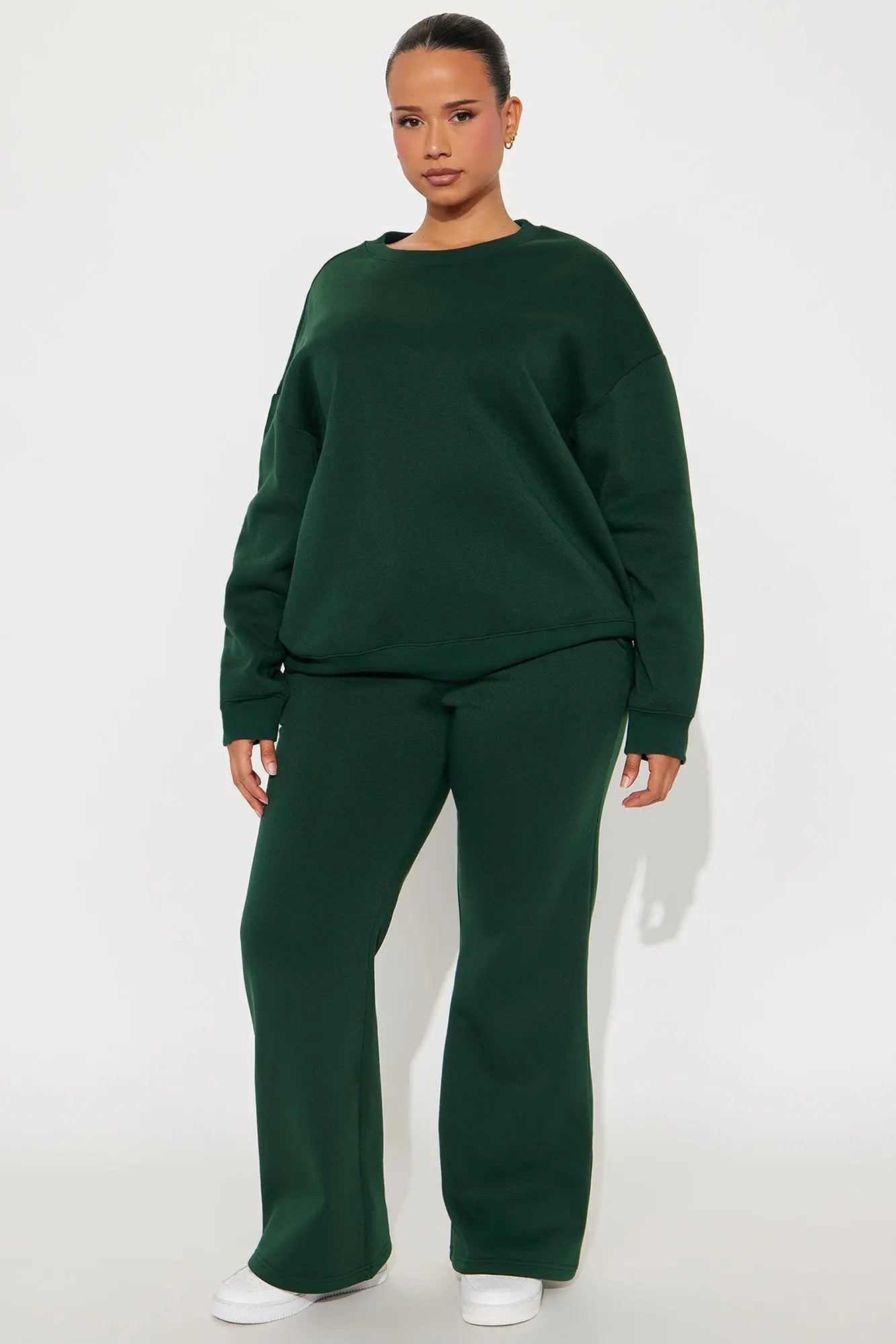 Candice Oversized Crewneck Sweatshirt - Hunter 
