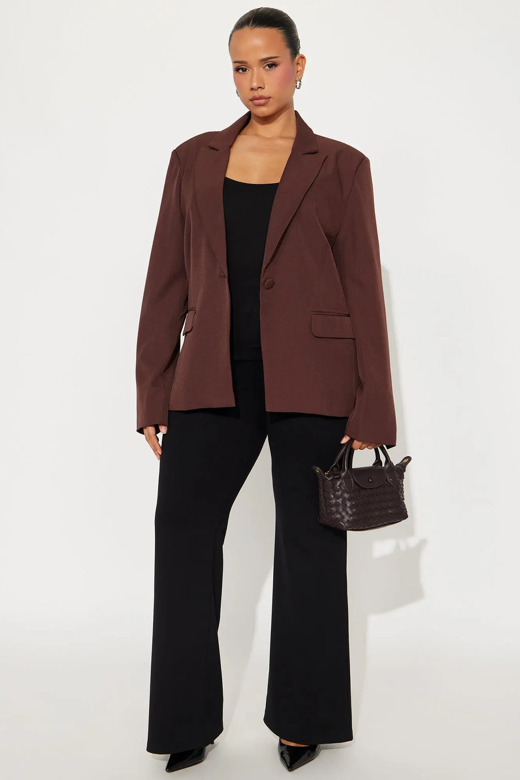 Breaking Even Blazer - Chocolate 