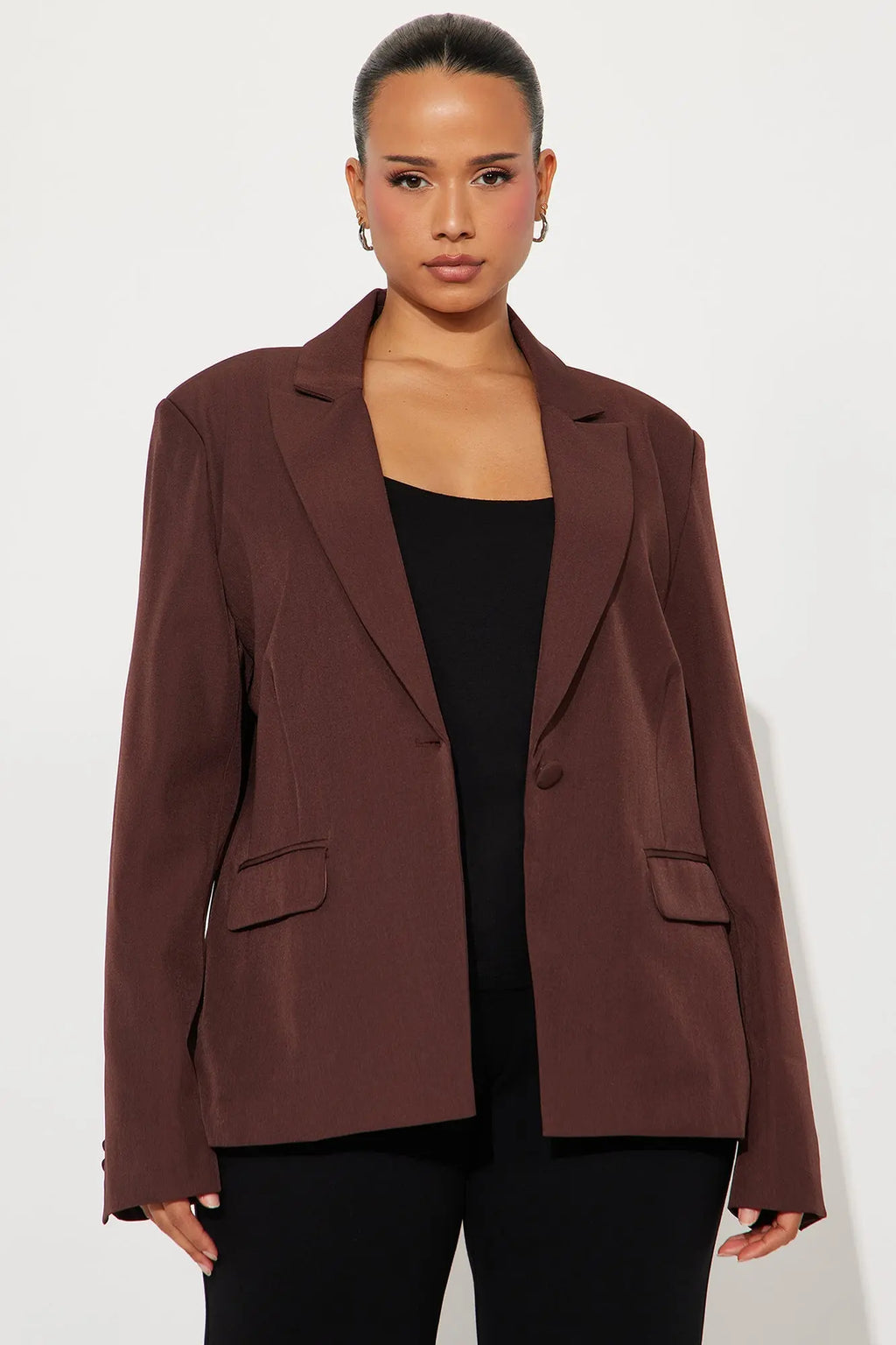 Breaking Even Blazer - Chocolate 