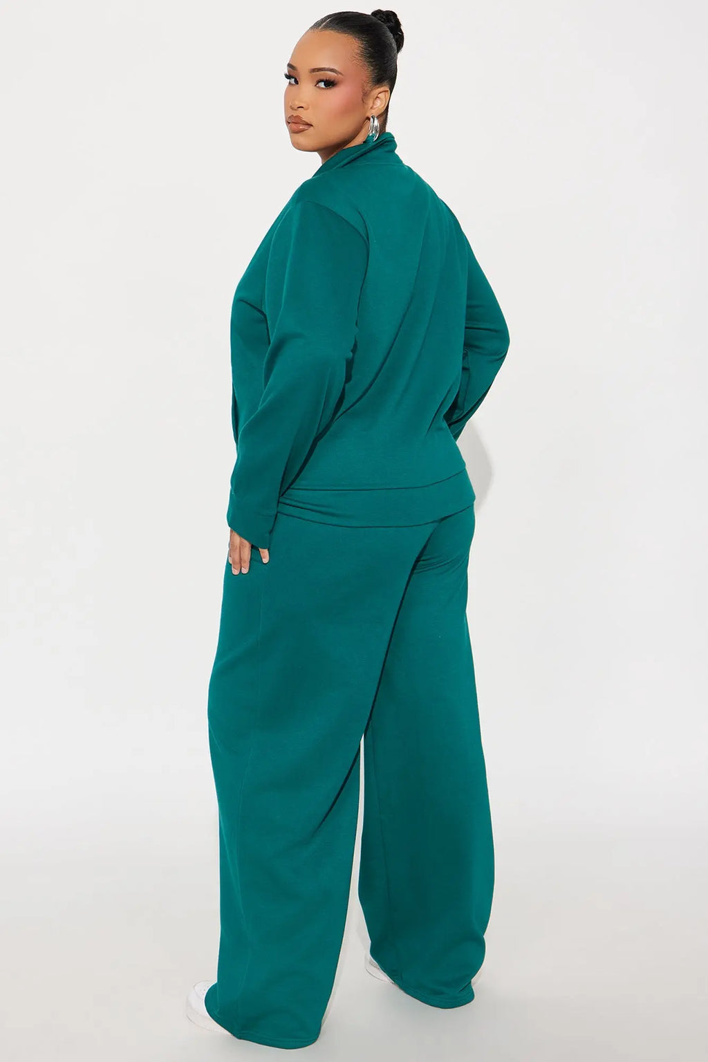 Blake Zip Up Fleece Pant Set - Hunter 