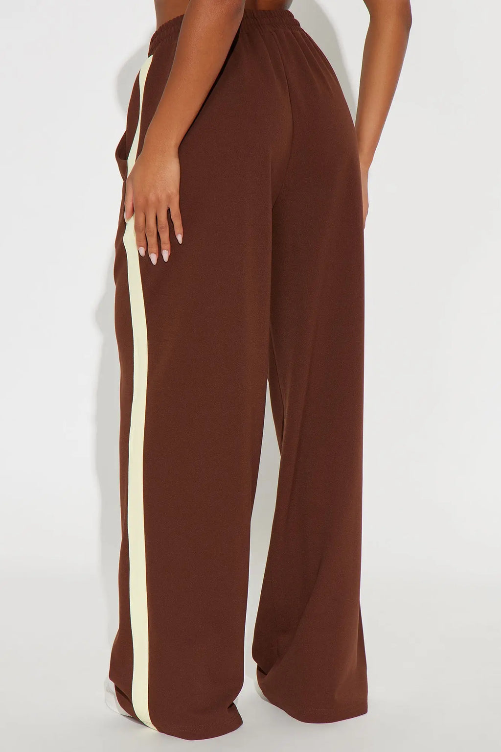 Point Of View Track Trouser Pant - Brown/combo 