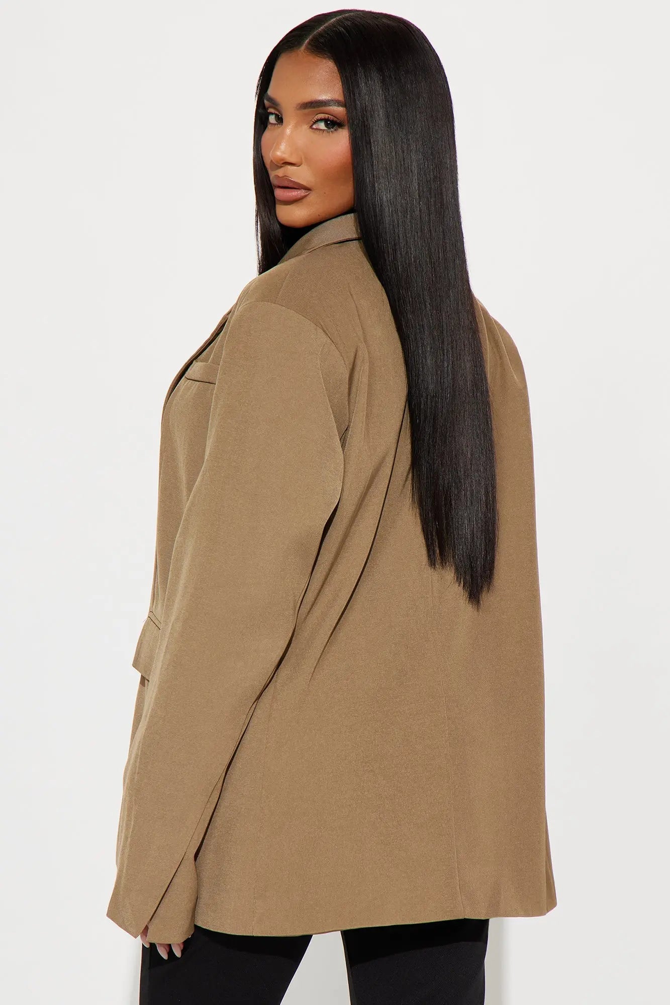 Beatrice Oversized Blazer - Olive 