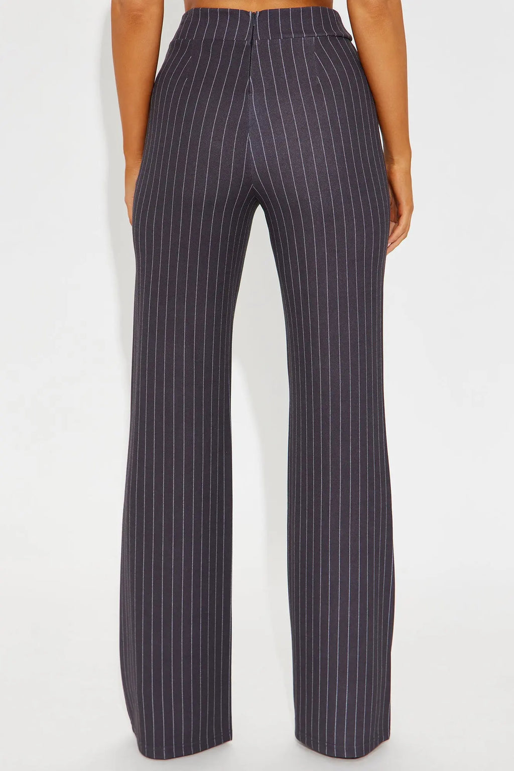 Victoria High Waisted Dress Pant Pinstripe - Grey/combo 