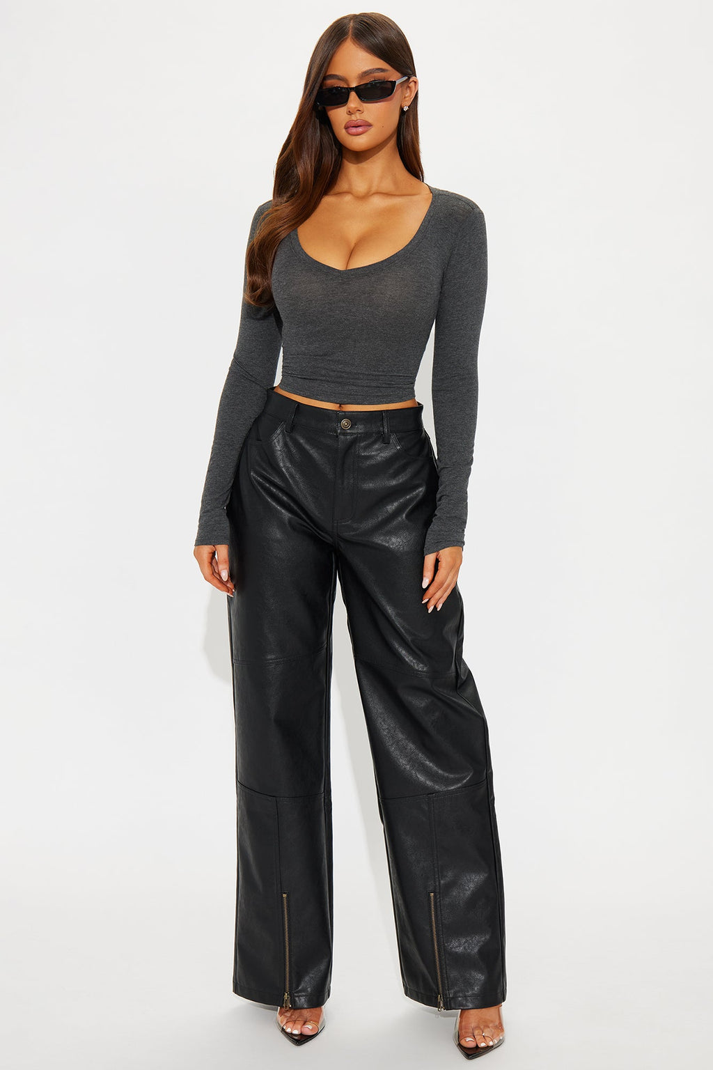 Hot N' Spicy Faux Leather Pant - Black 
