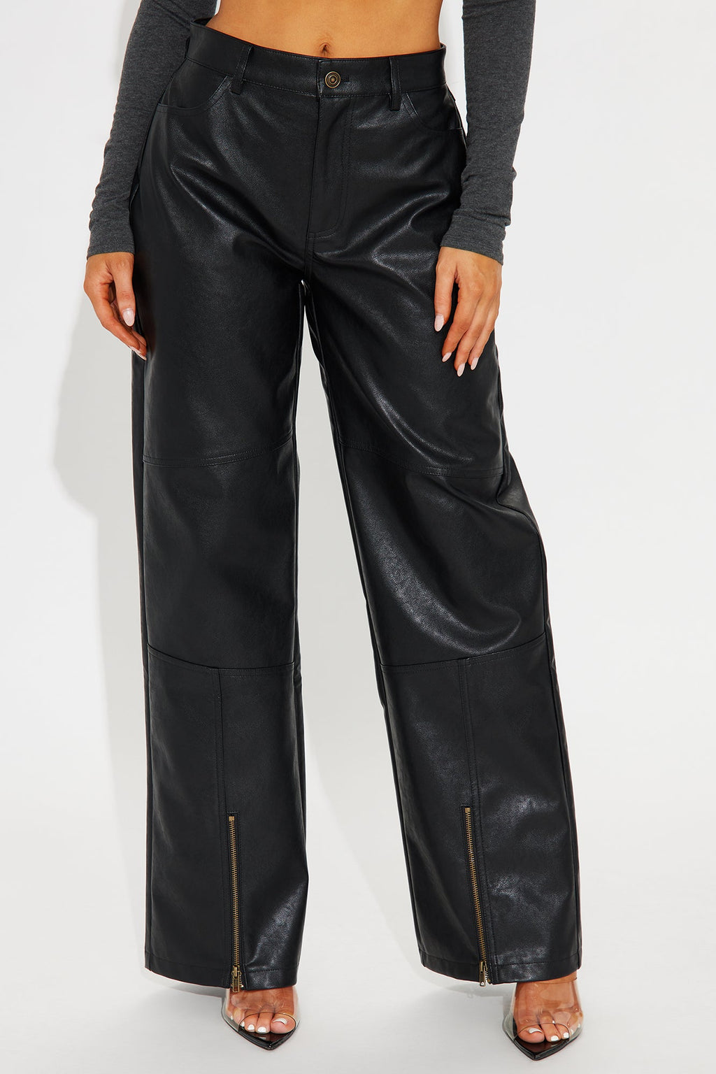 Hot N' Spicy Faux Leather Pant - Black 