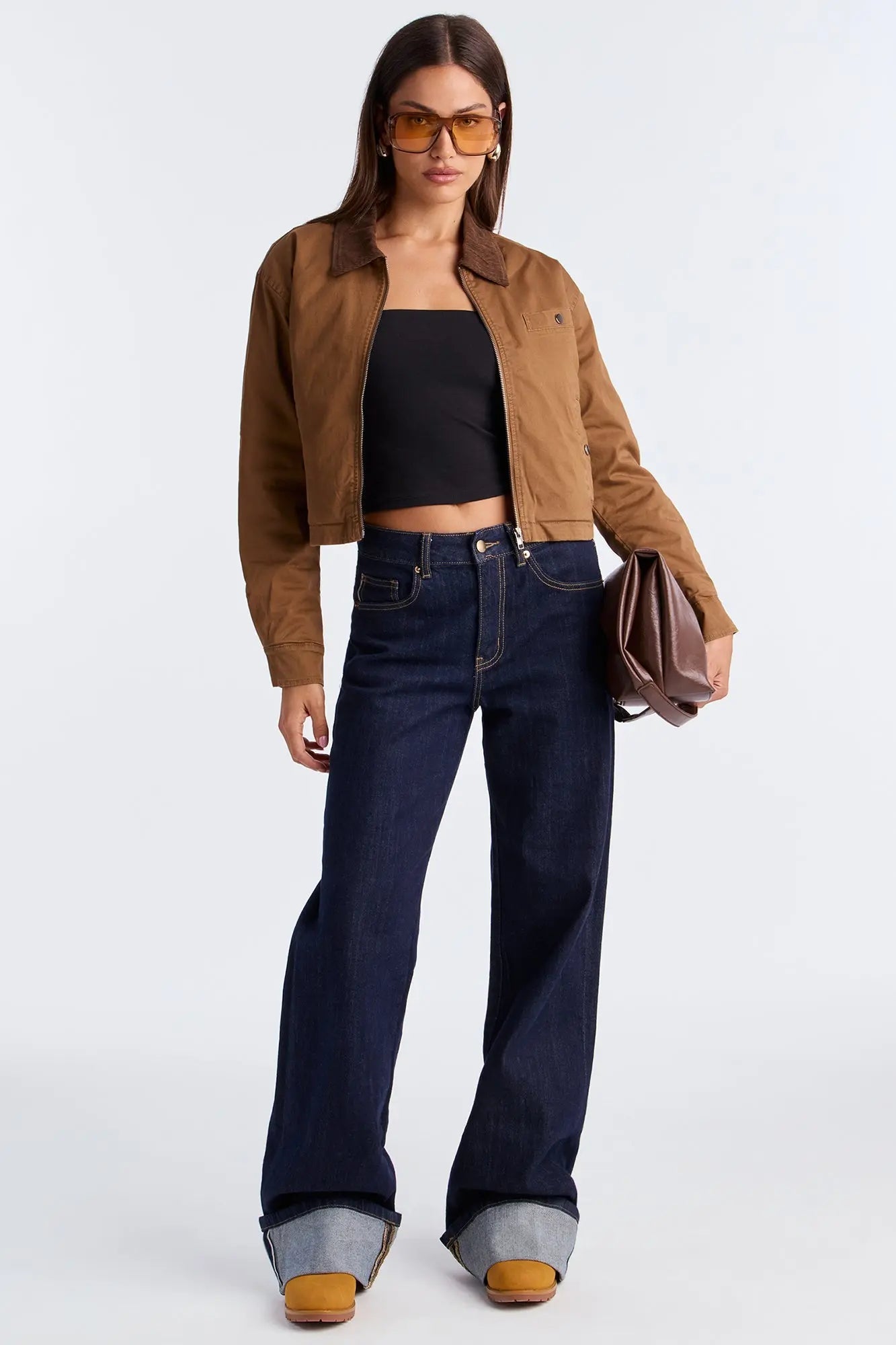 Urban Legend Twill Trucker Jacket - Brown 