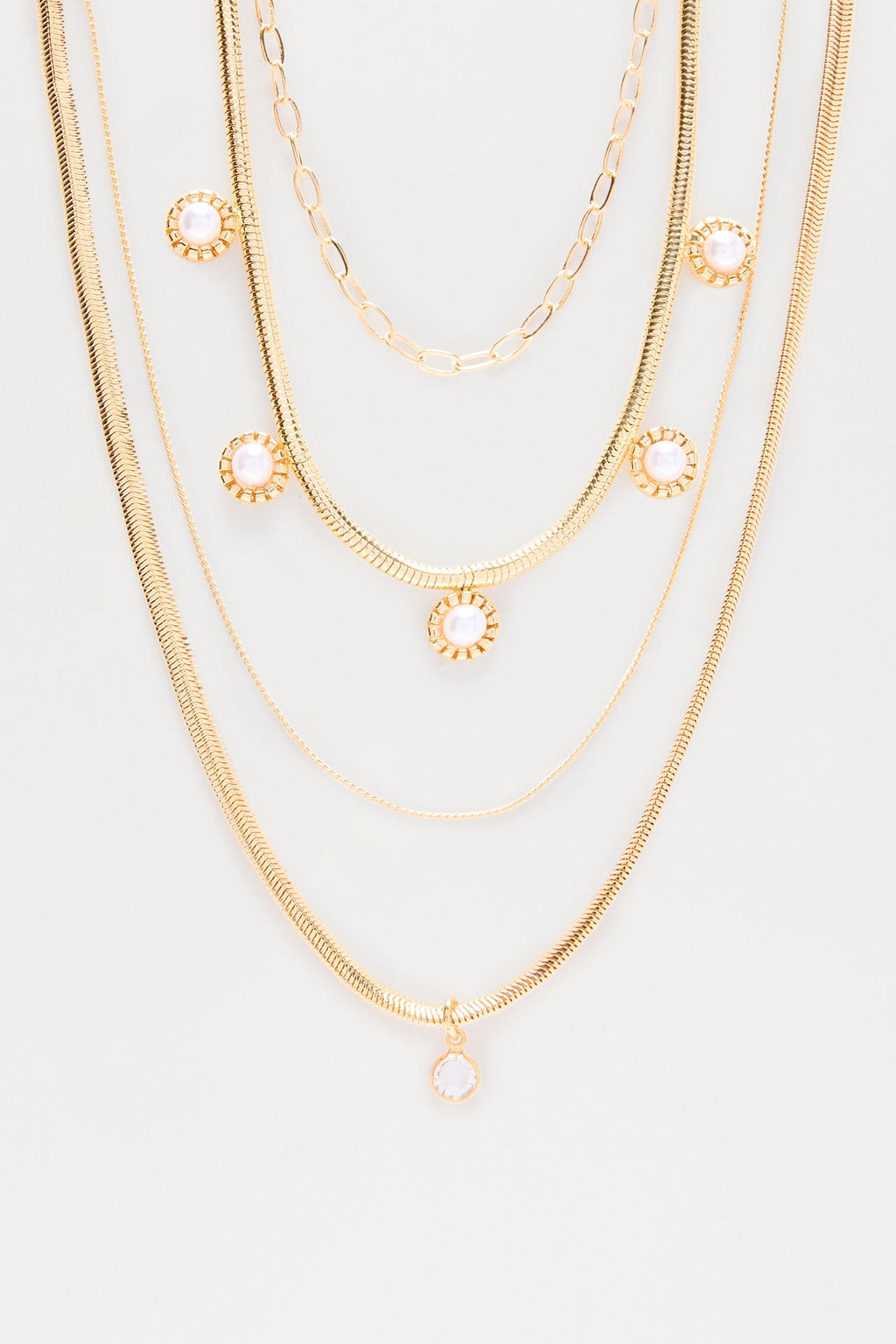 Susanna Layered Necklace - Gold