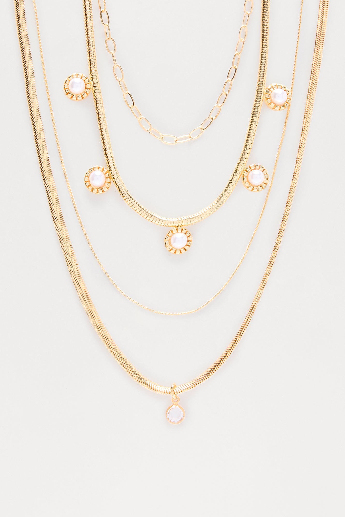 Susanna Layered Necklace - Gold
